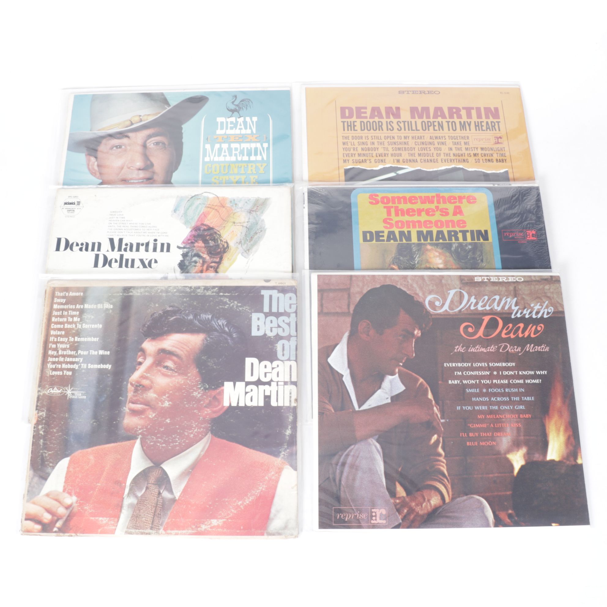 Dean Martin, Peggy Lee and Julie London in Set of Vinyl Record Albums
