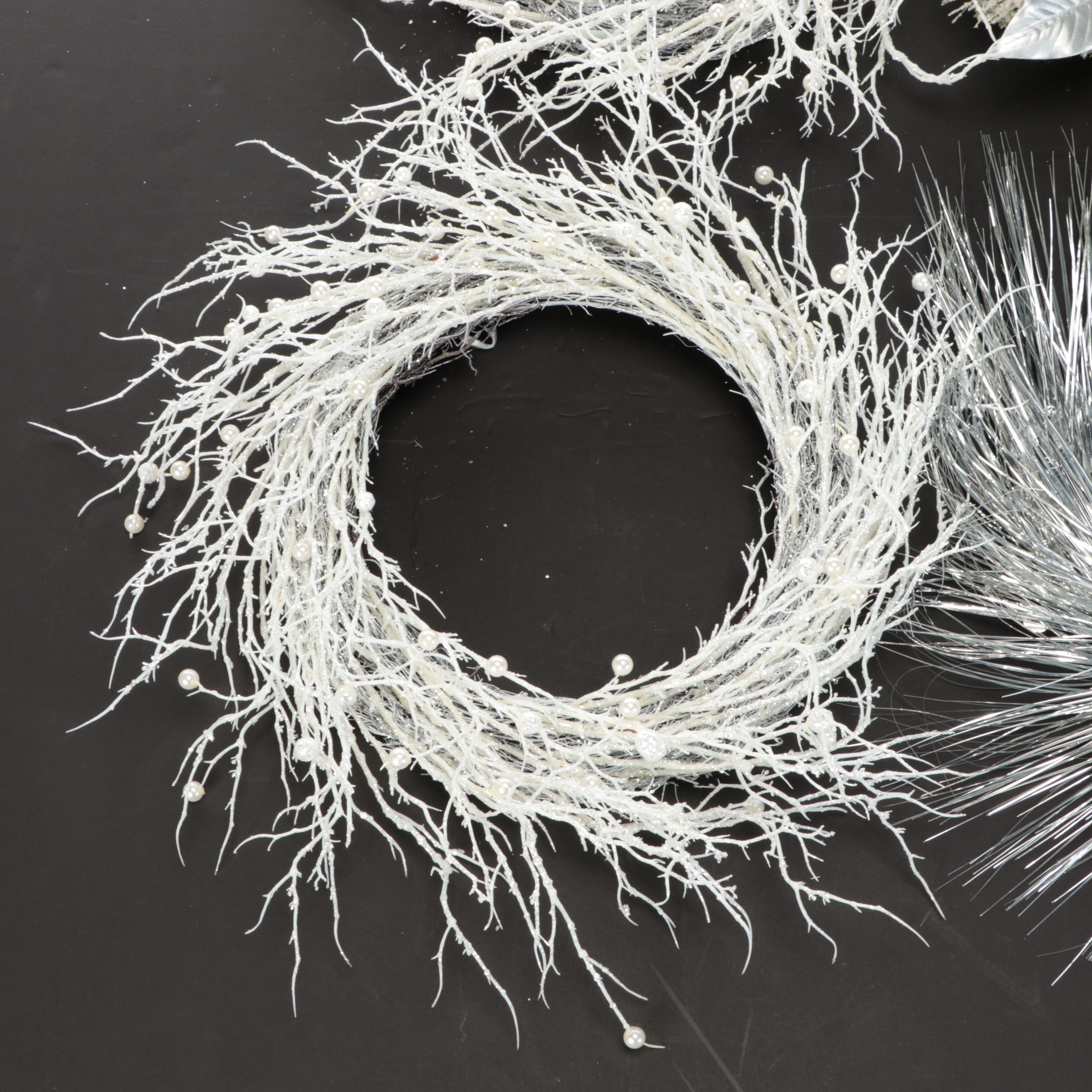 Winter and Christmas Seasonal Door Wreaths