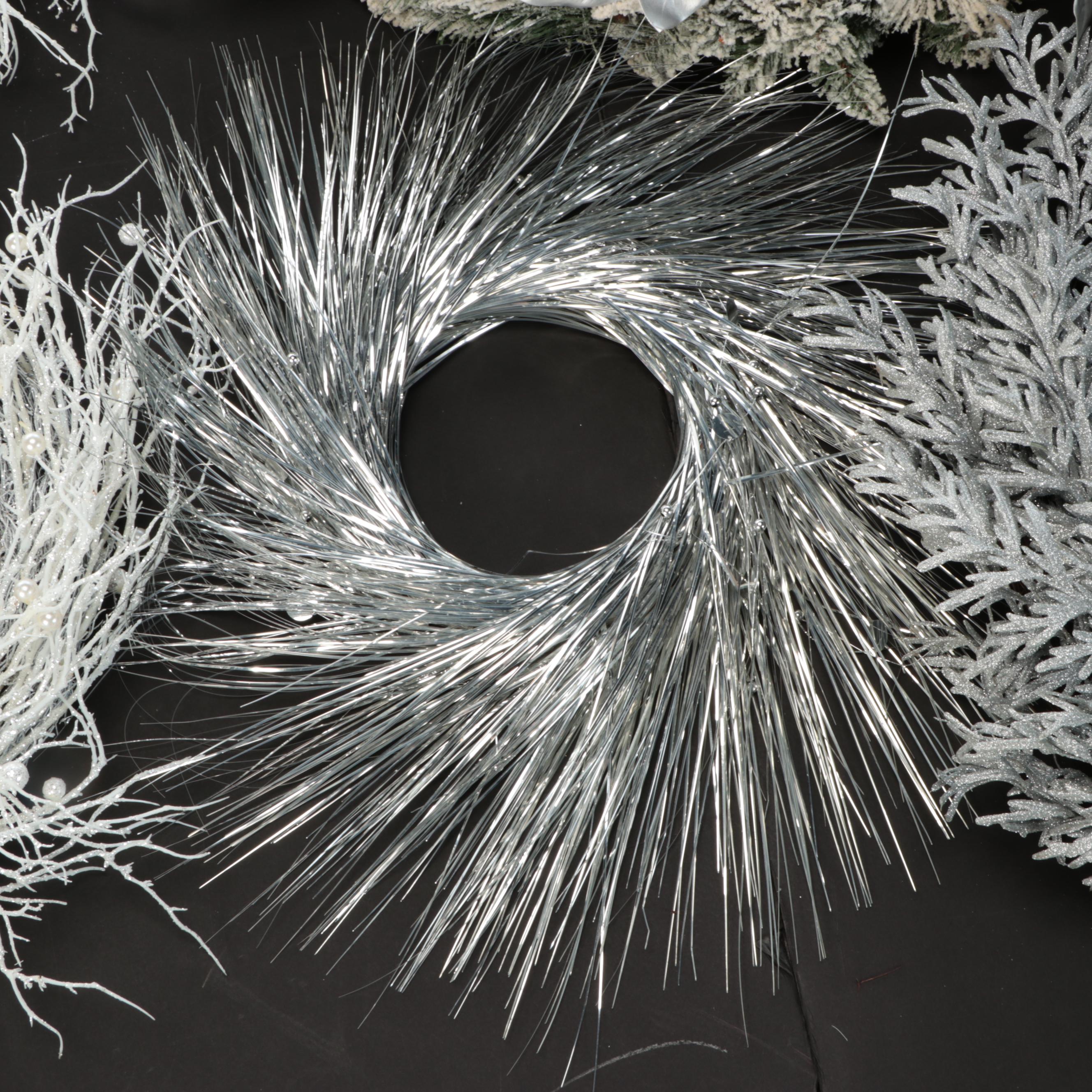 Winter and Christmas Seasonal Door Wreaths