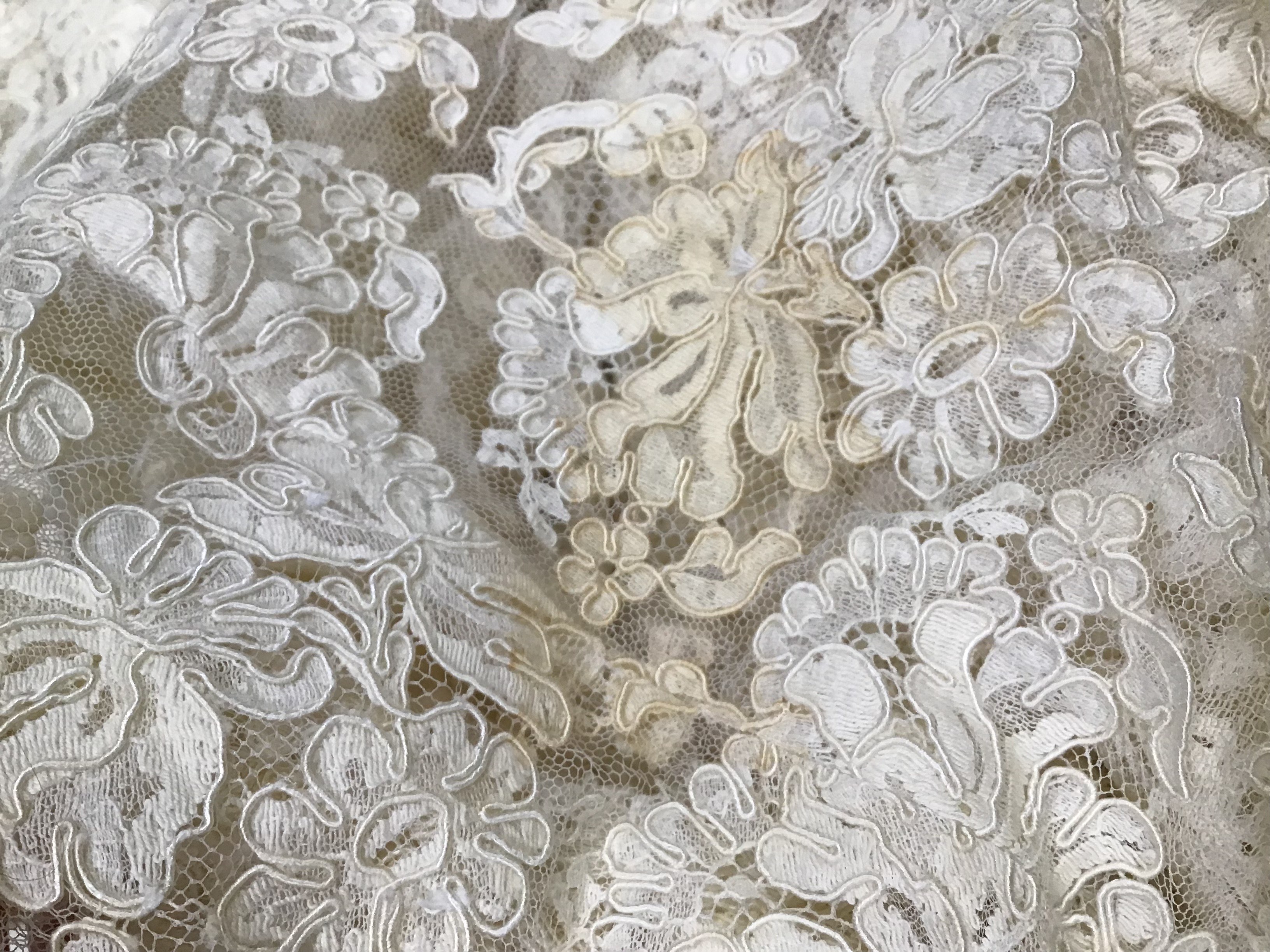 Floral Lace Mermaid Style Gown with Slip