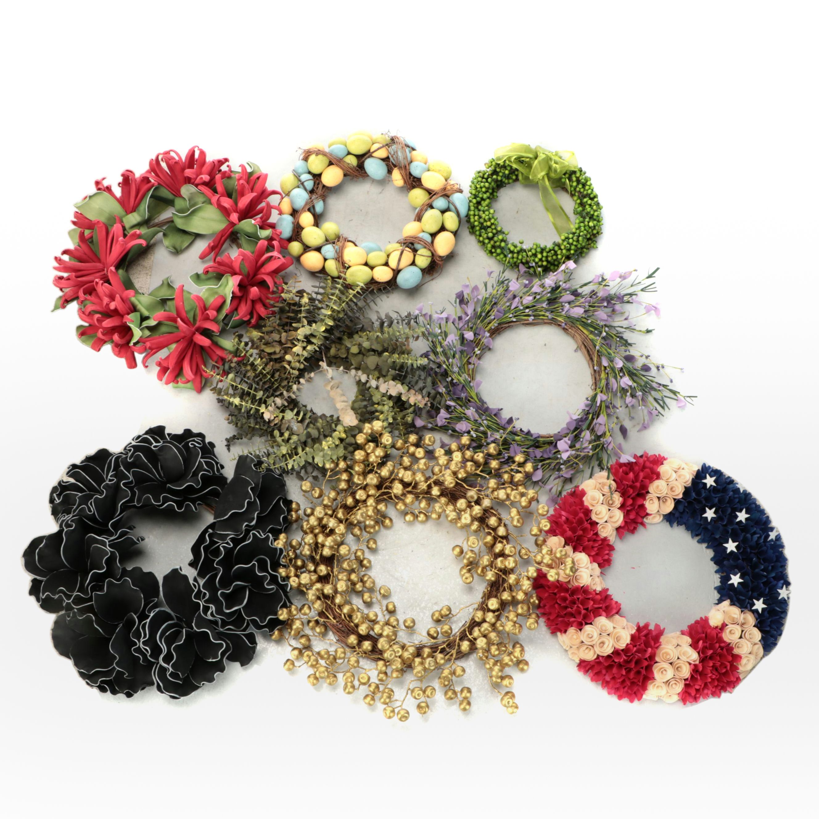 Easter, Fourth of July and Other Seasonal Door Wreaths