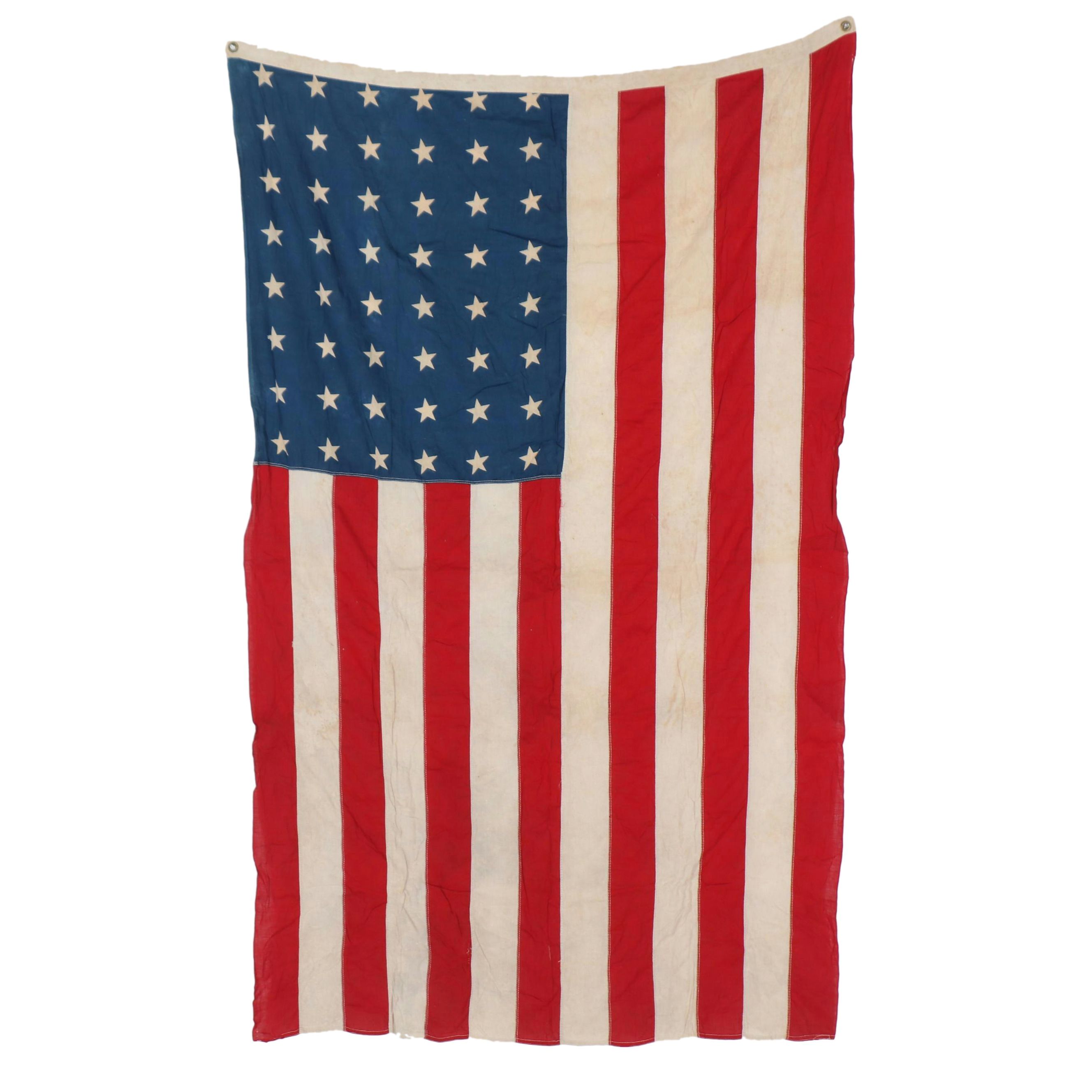 48-Star American Flag, Early to Mid-20th Century