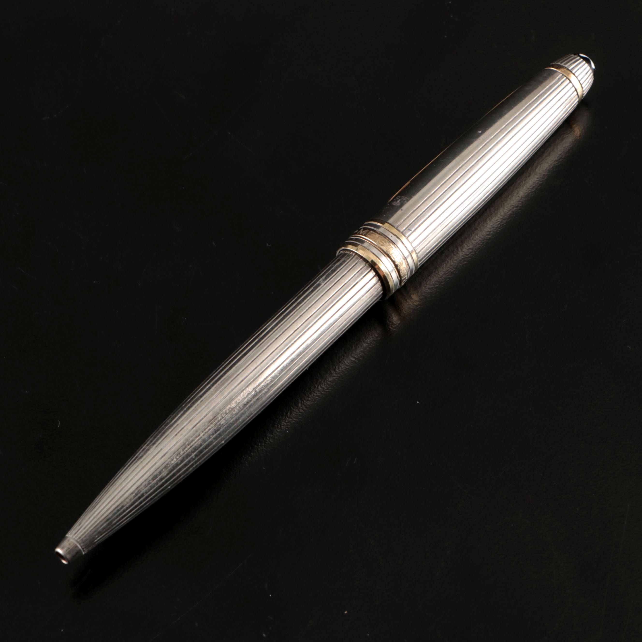 Montblanc Meisterstück Solitaire Sterling Silver Ballpoint Pen