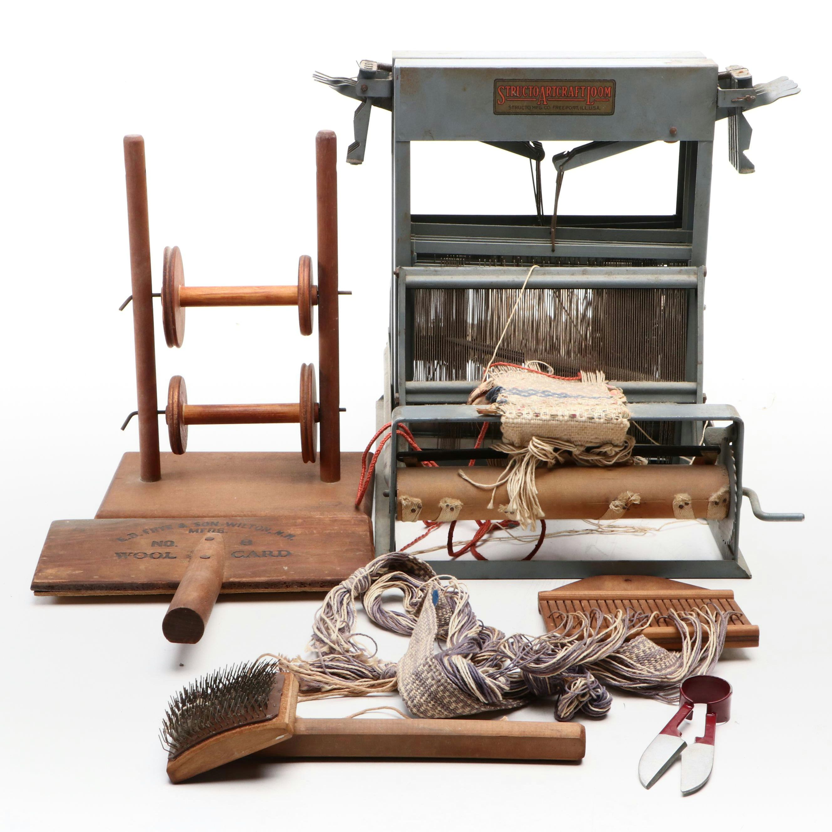 Structo Artcraft and Rigid Heddle Looms with Spinning and Weaving Accessories