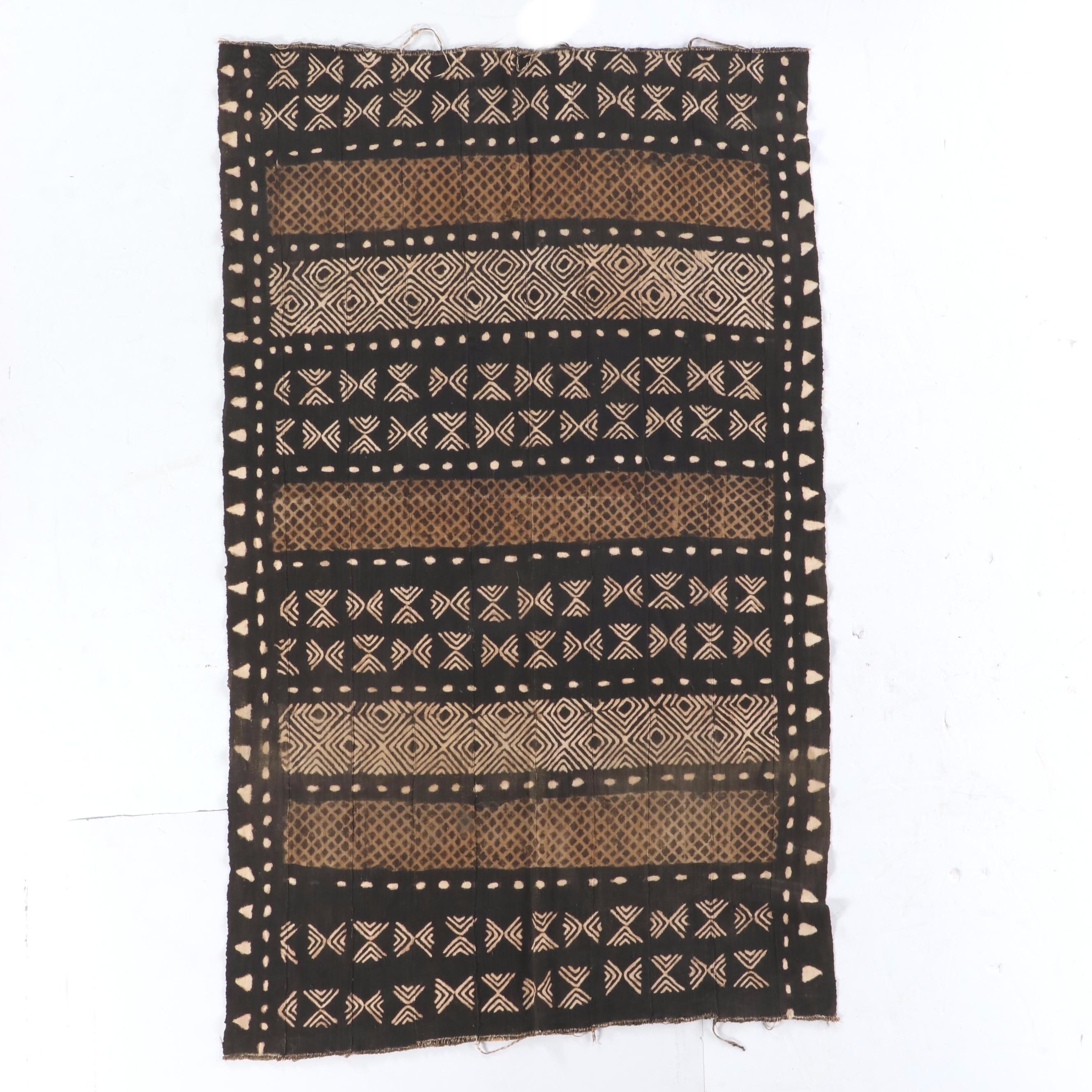 Malian "Bògòlanfini" Mud Cloth Handwoven Textile