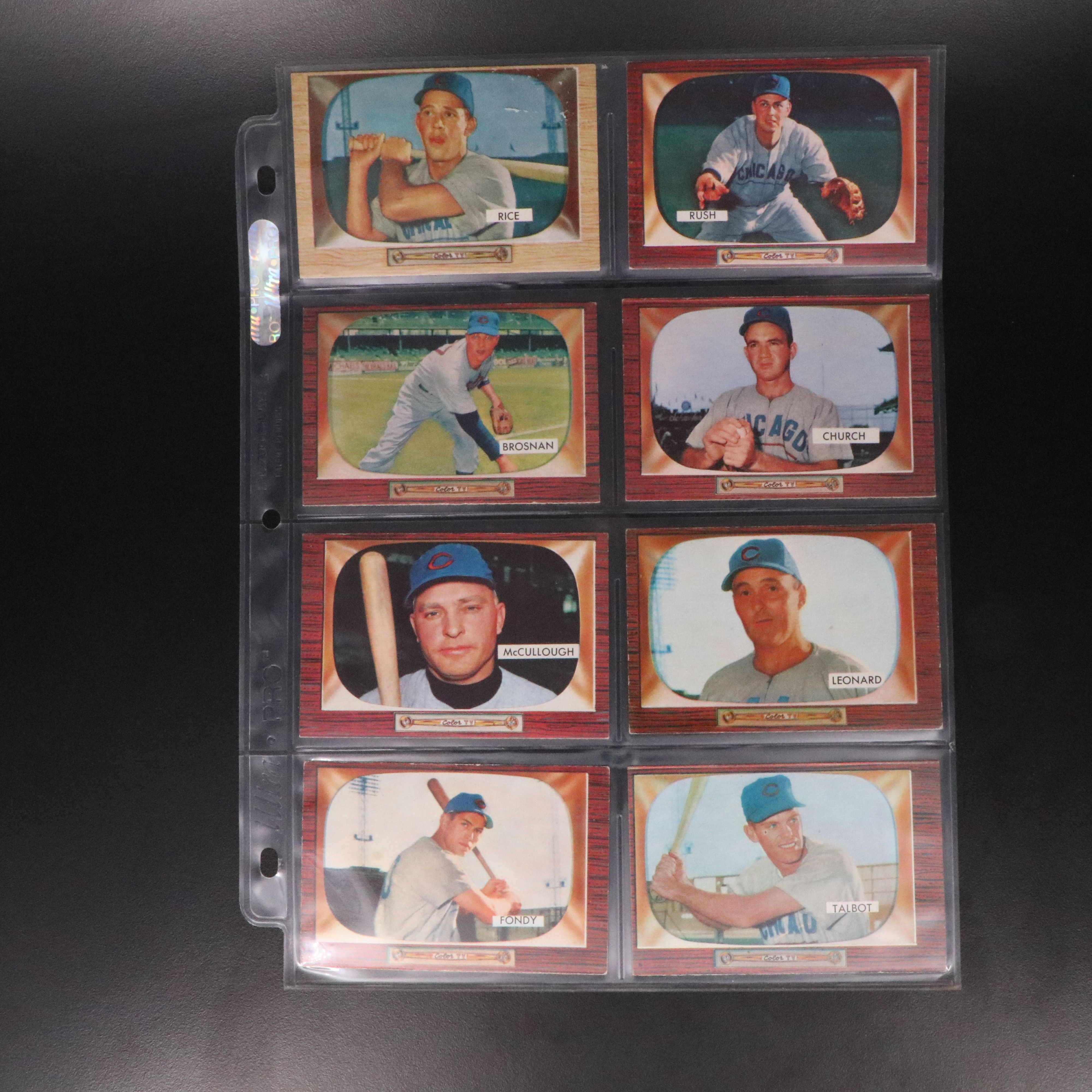 1955 Bowman Chicago Cubs Baseball Cards Featuring Ernie Banks and More