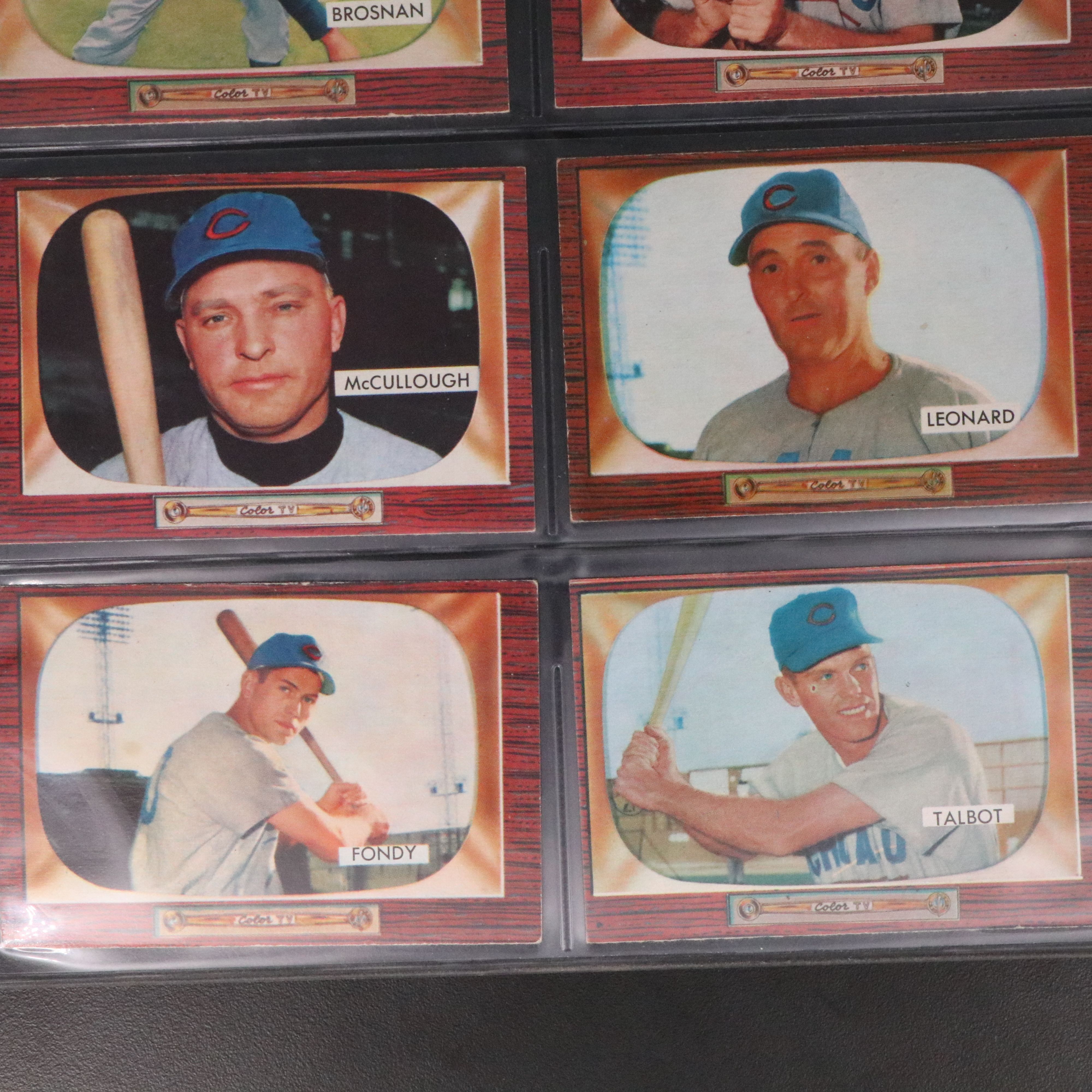 1955 Bowman Chicago Cubs Baseball Cards Featuring Ernie Banks and More