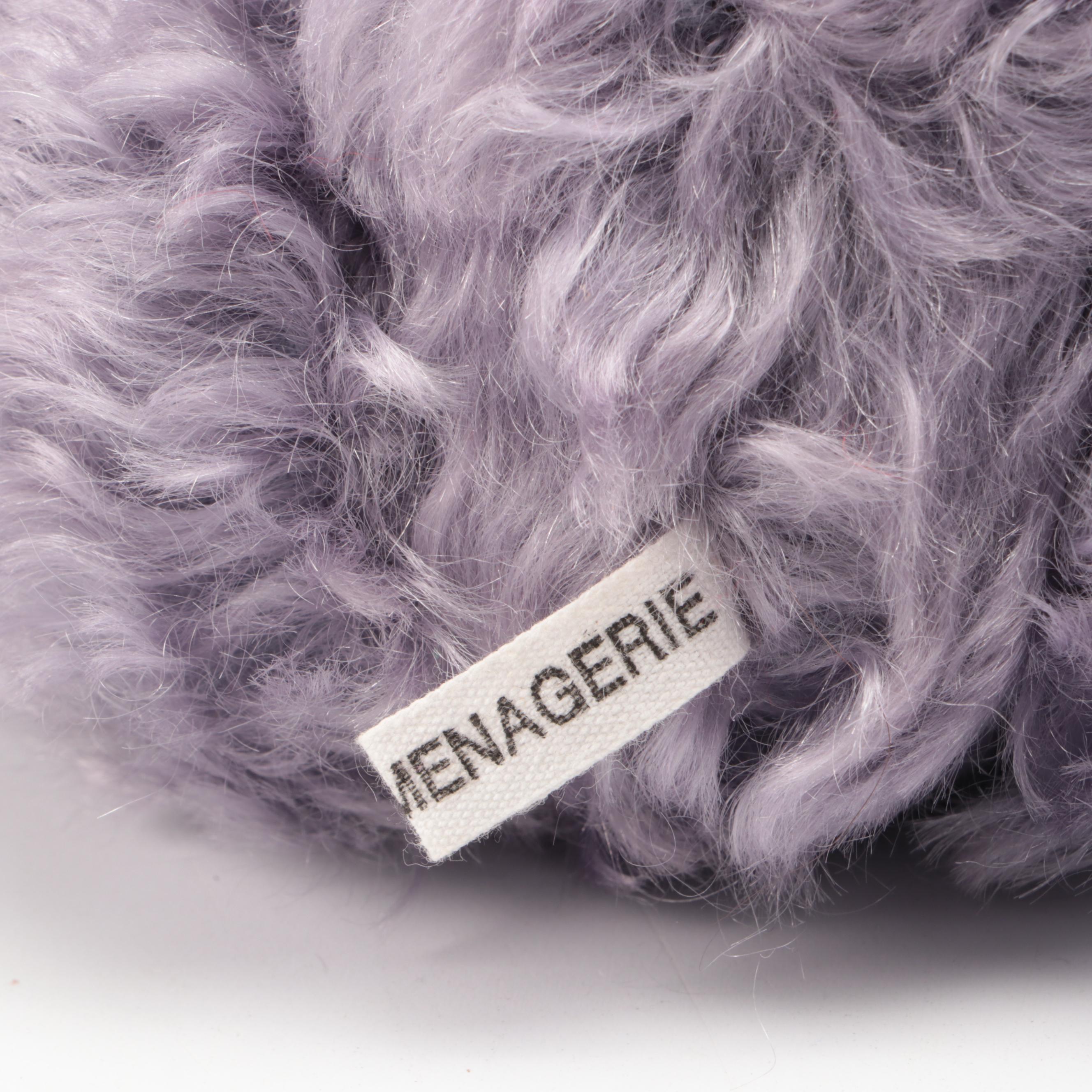 The Stuffed Menagerie "Iris," "Violet," and "Dusty Rose" Mohair Teddy Bears