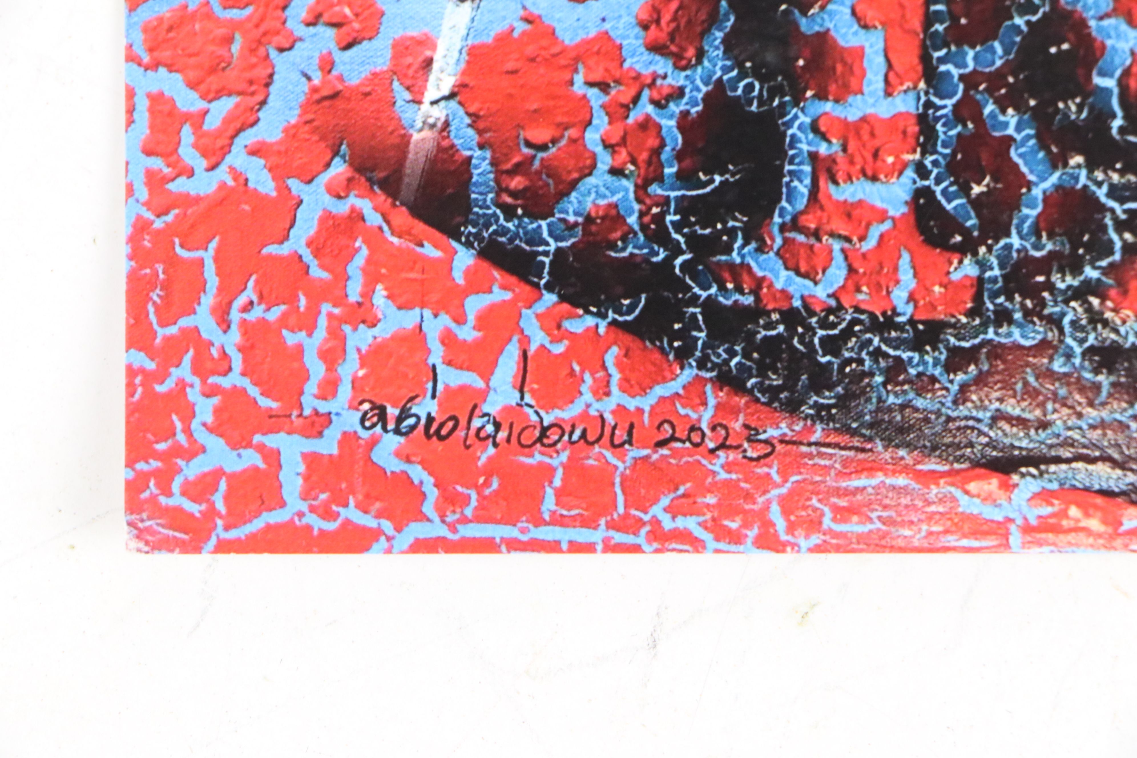 Abiola Idowu Stylized Offset Lithograph Portraits, 21st Century