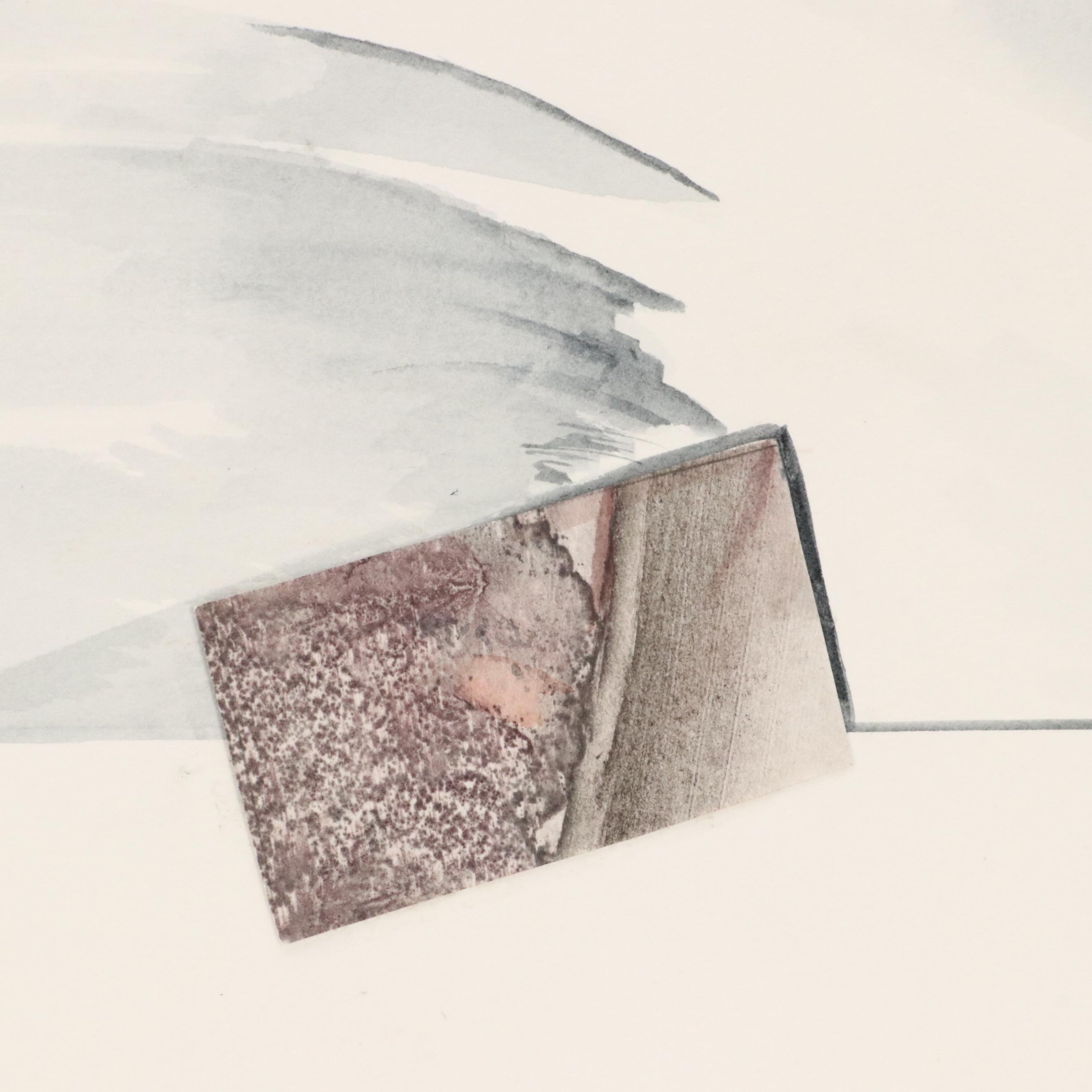 Susan Snyder Abstract Diptych Watercolor Painting, 1986