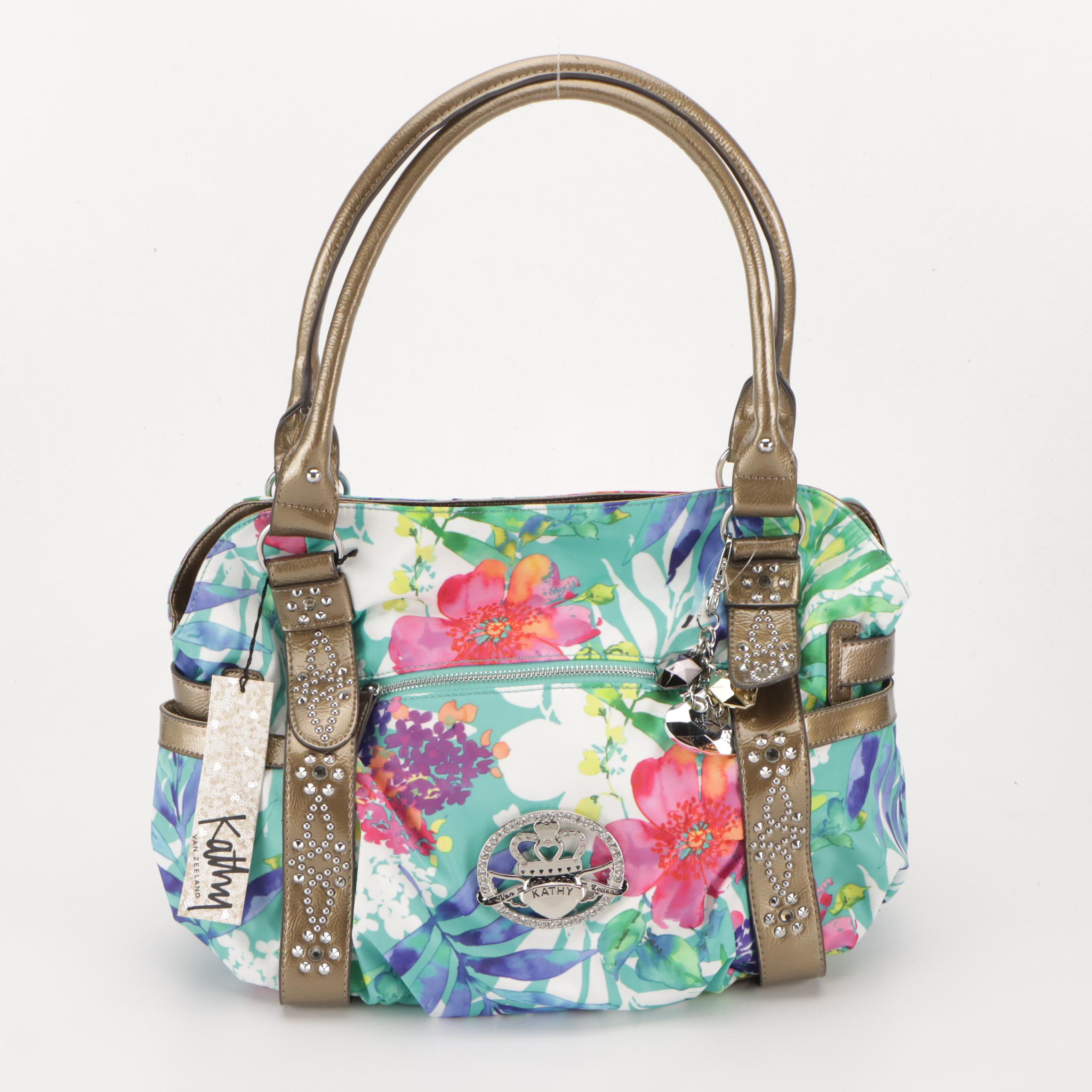 Sharif Sequin/ Leather Floral, Kathy Tropical Floral and Aimee Kestenberg Bags