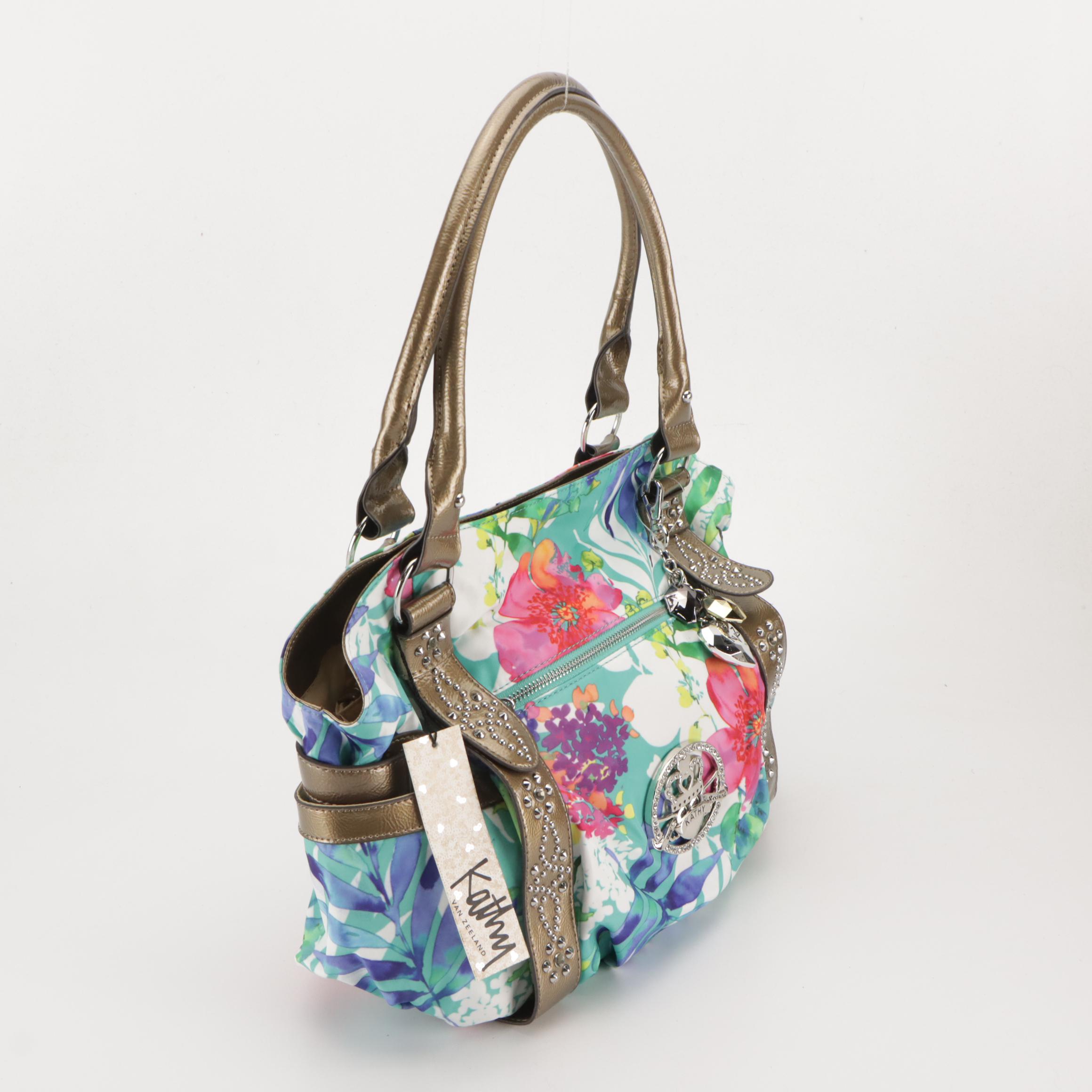 Sharif Sequin/ Leather Floral, Kathy Tropical Floral and Aimee Kestenberg Bags