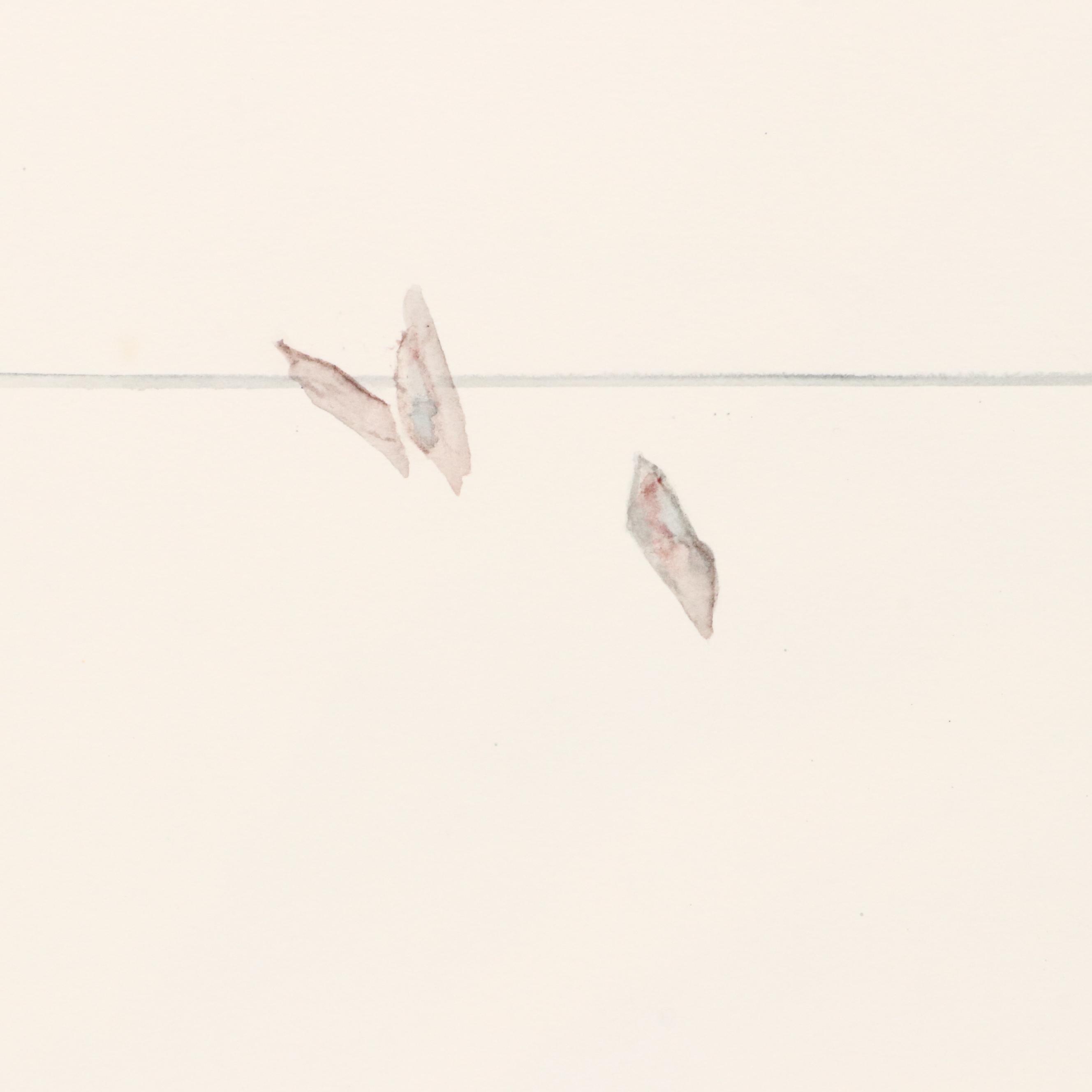 Susan Snyder Abstract Diptych Watercolor Painting, 1986