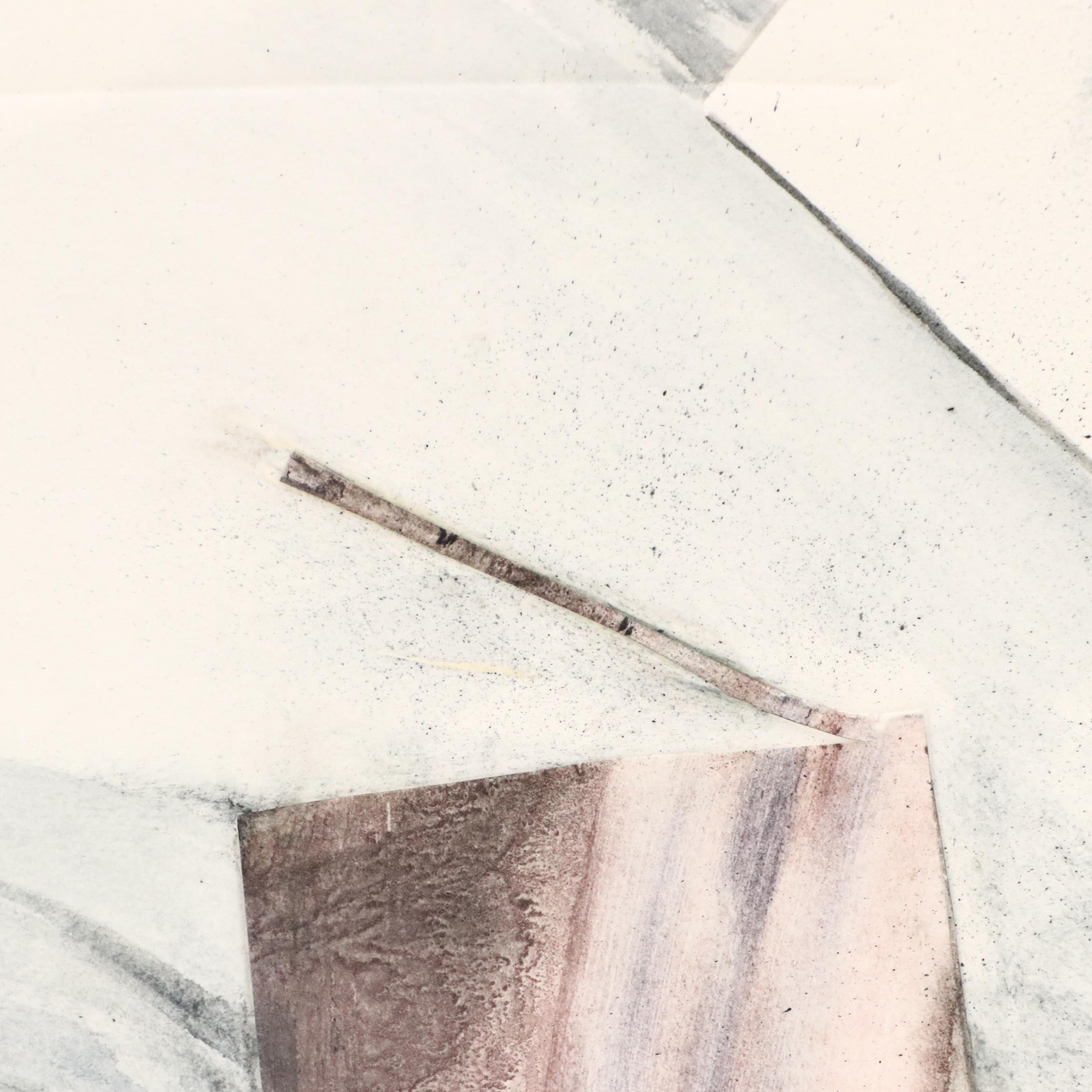 Susan Snyder Abstract Diptych Watercolor Painting, 1986