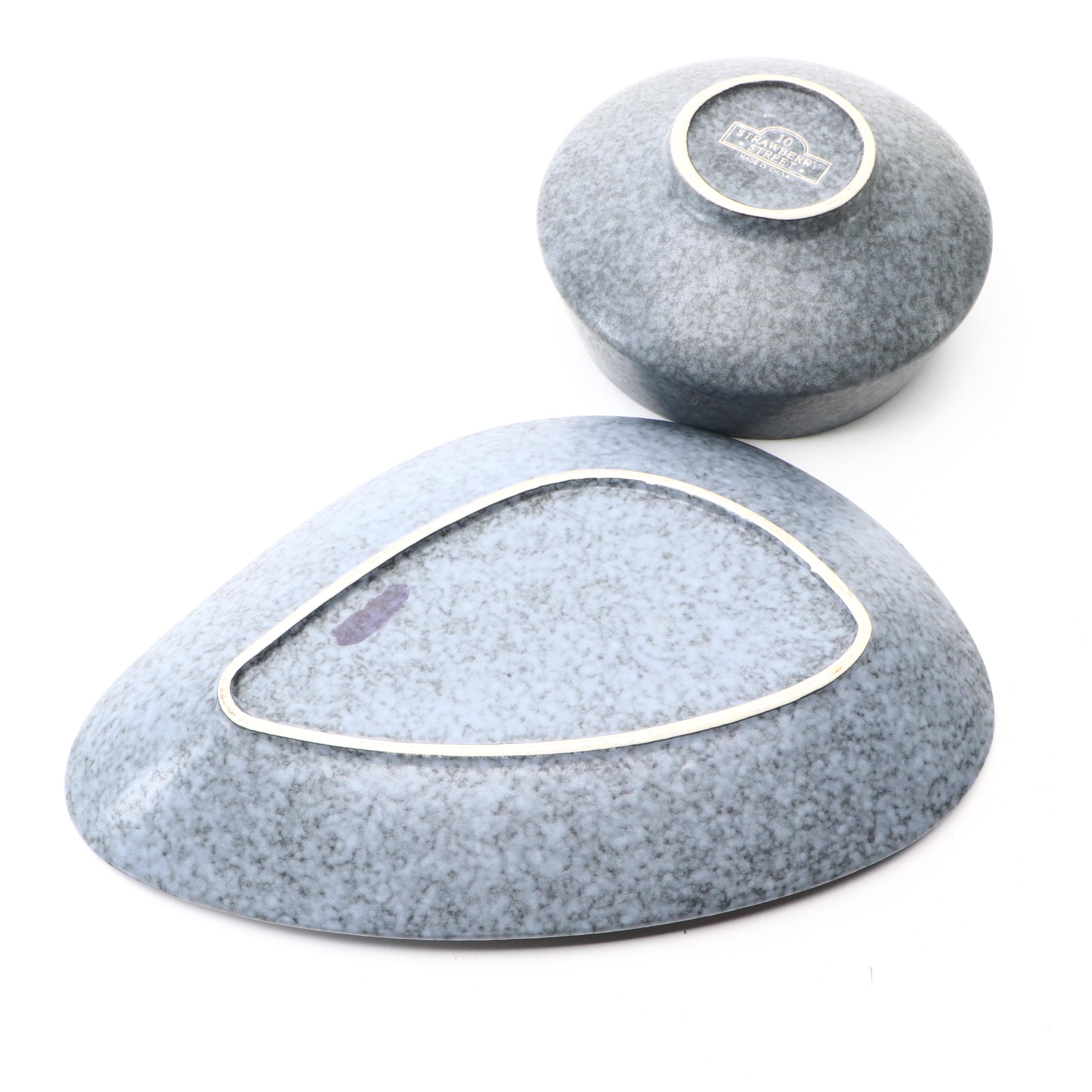 Strawberry Street Ceramic Bowl and Plate