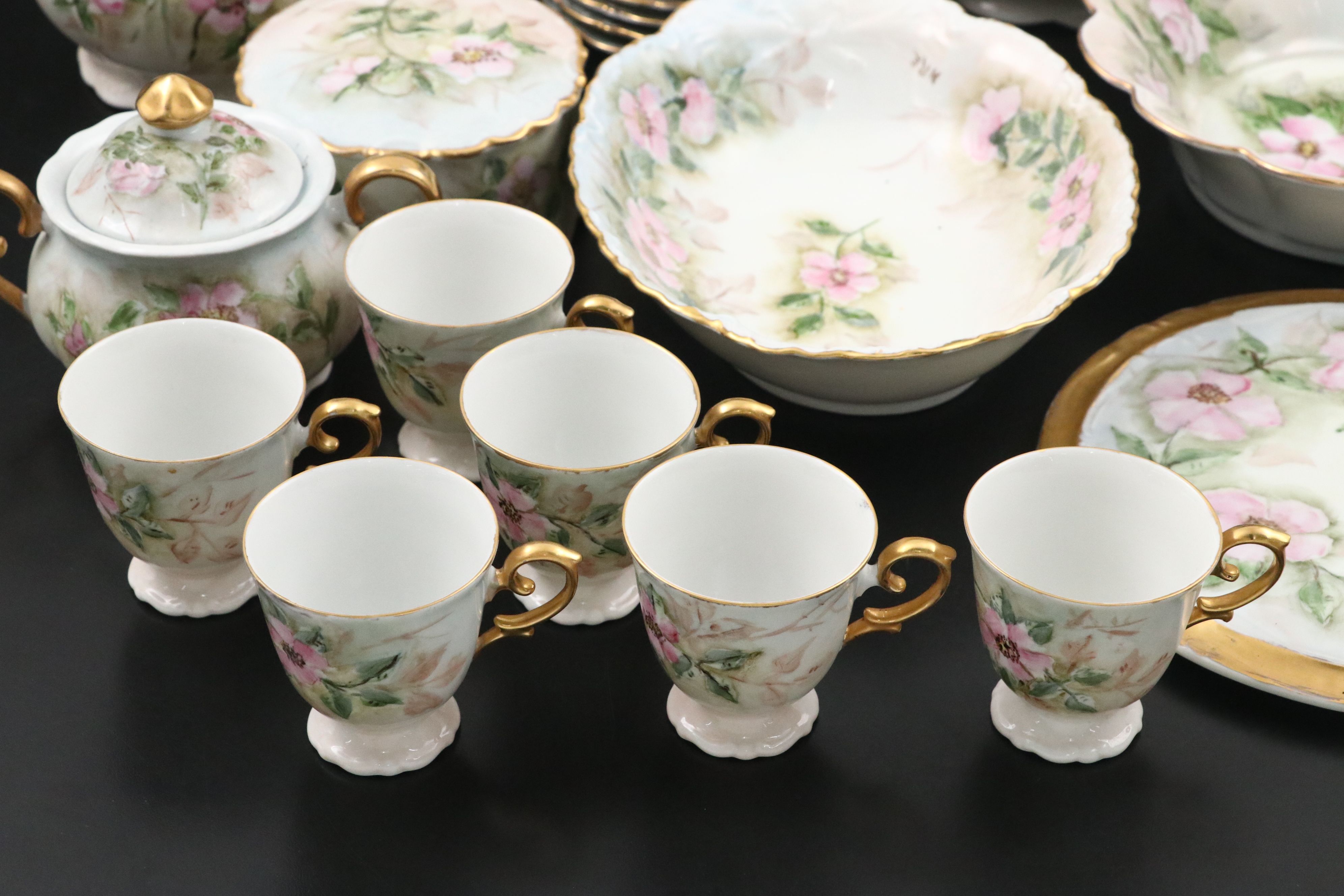 Bareuther Bavarian Hand-Painted Ceramic Dinnerware