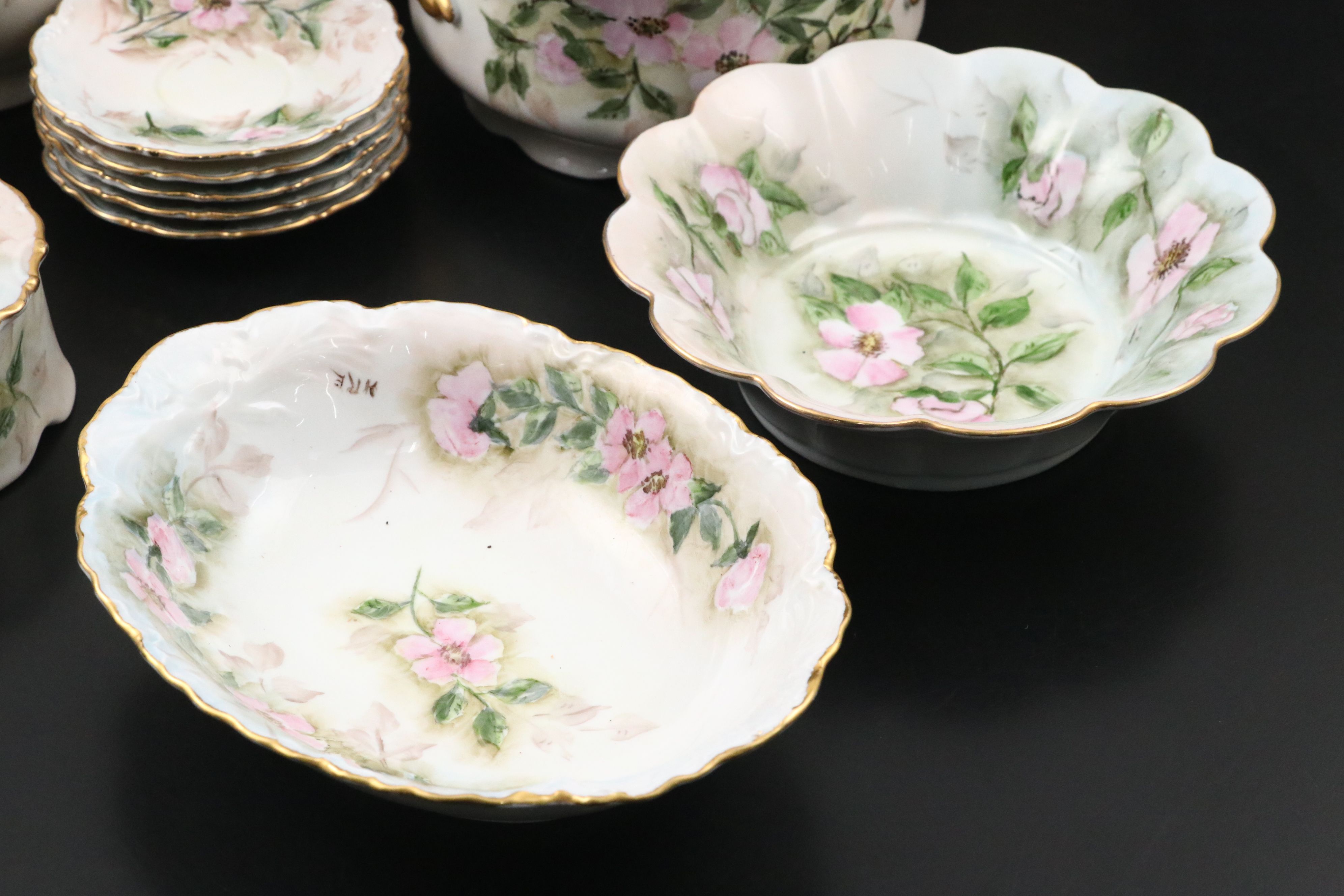 Bareuther Bavarian Hand-Painted Ceramic Dinnerware