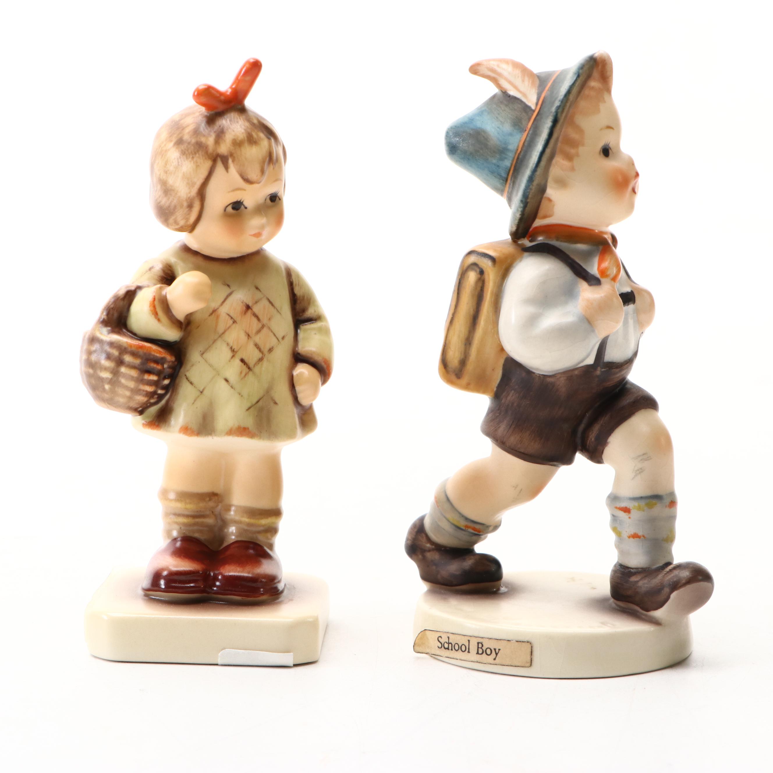 Goebel "School Boy," "I Bring You a Gift," and More Porcelain Hummel Figurines