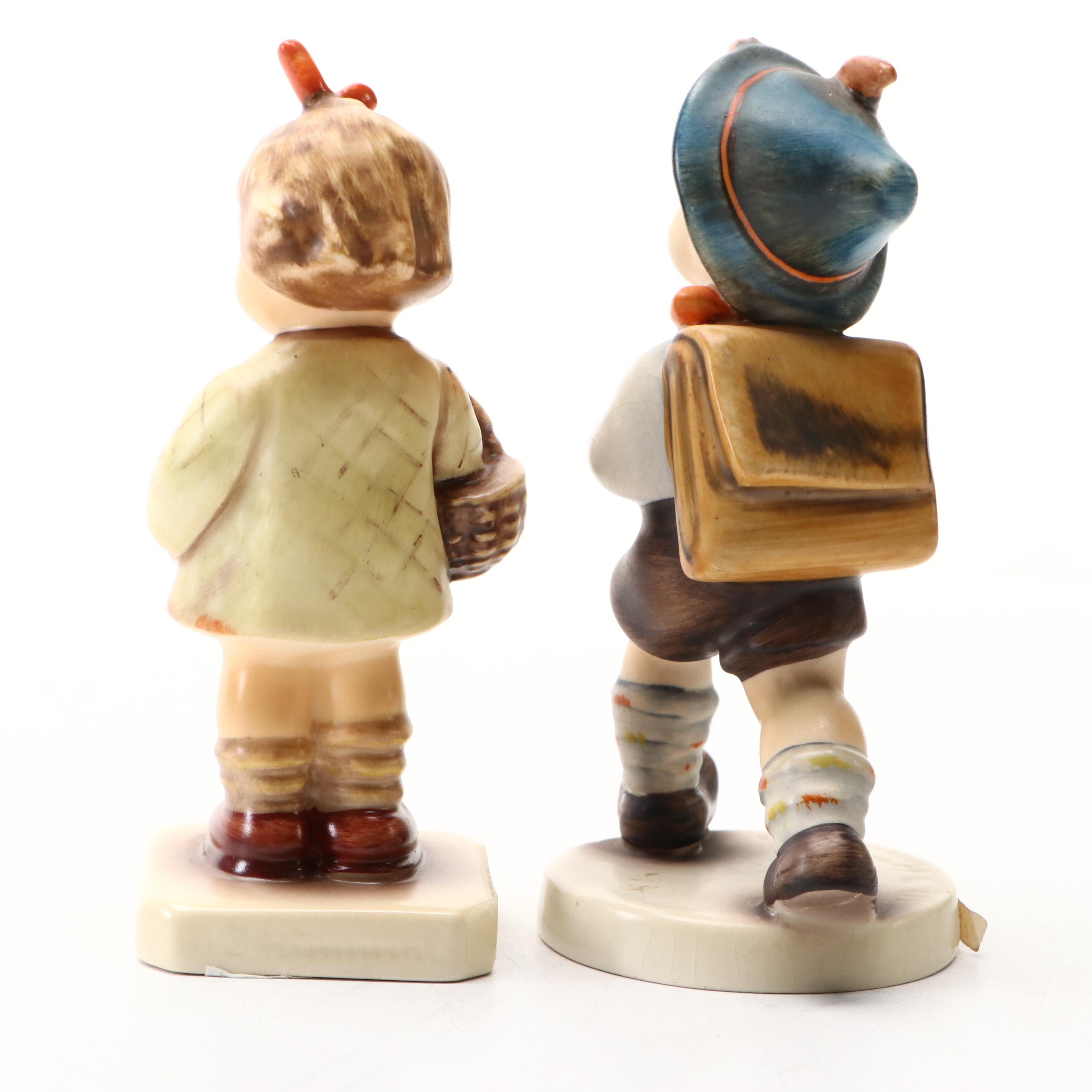 Goebel "School Boy," "I Bring You a Gift," and More Porcelain Hummel Figurines
