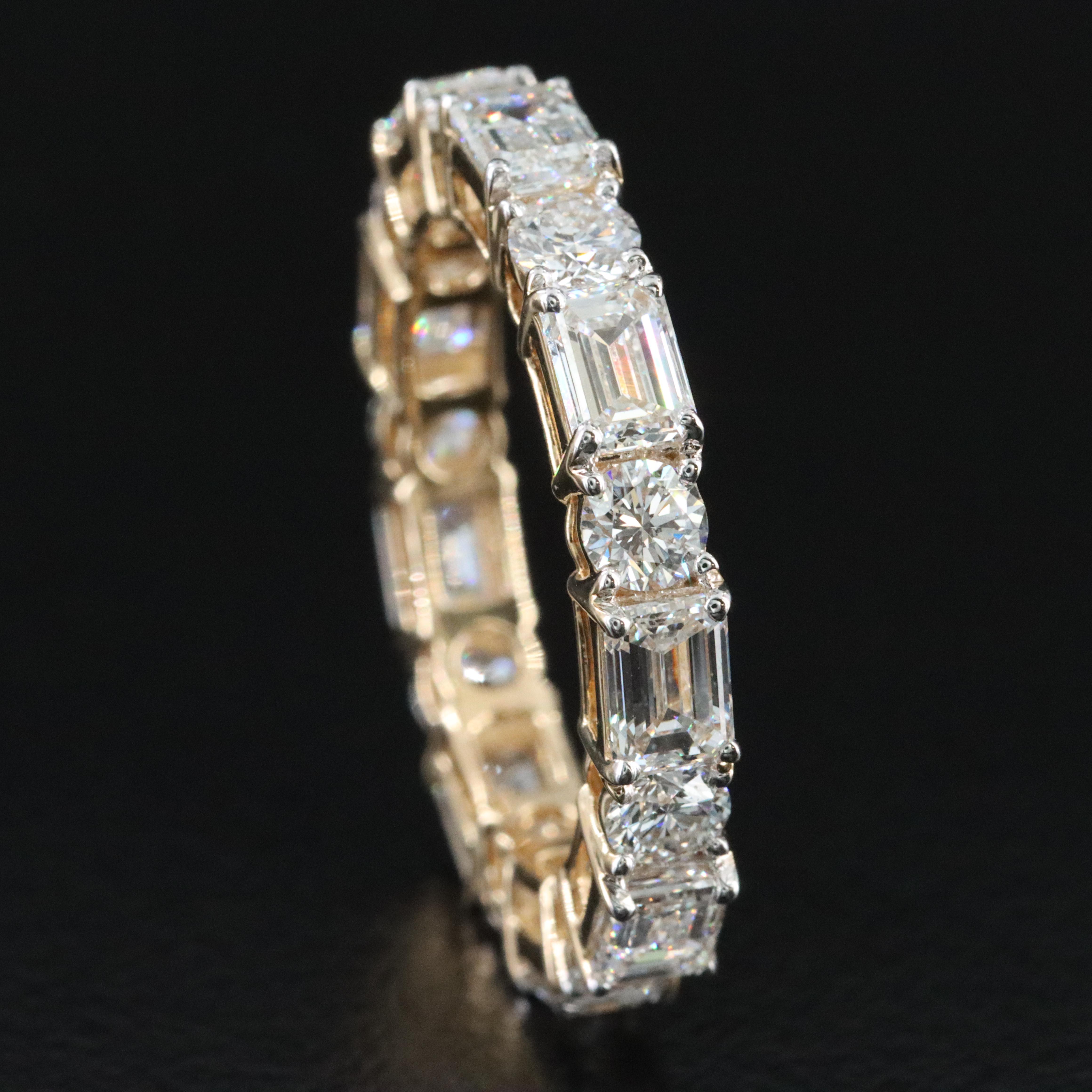 14K 7.70 CTW Lab Grown Diamond Eternity Band