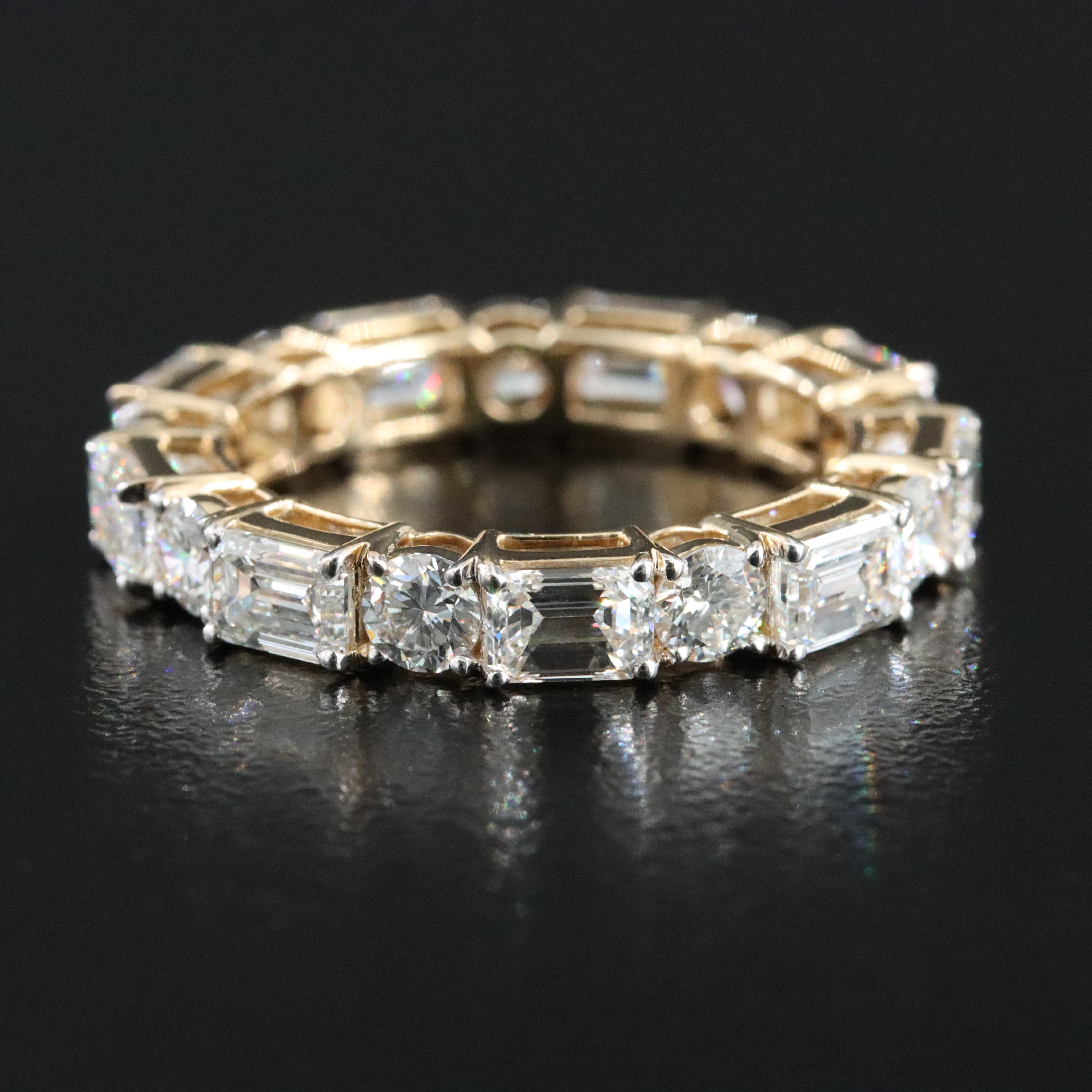 14K 7.70 CTW Lab Grown Diamond Eternity Band