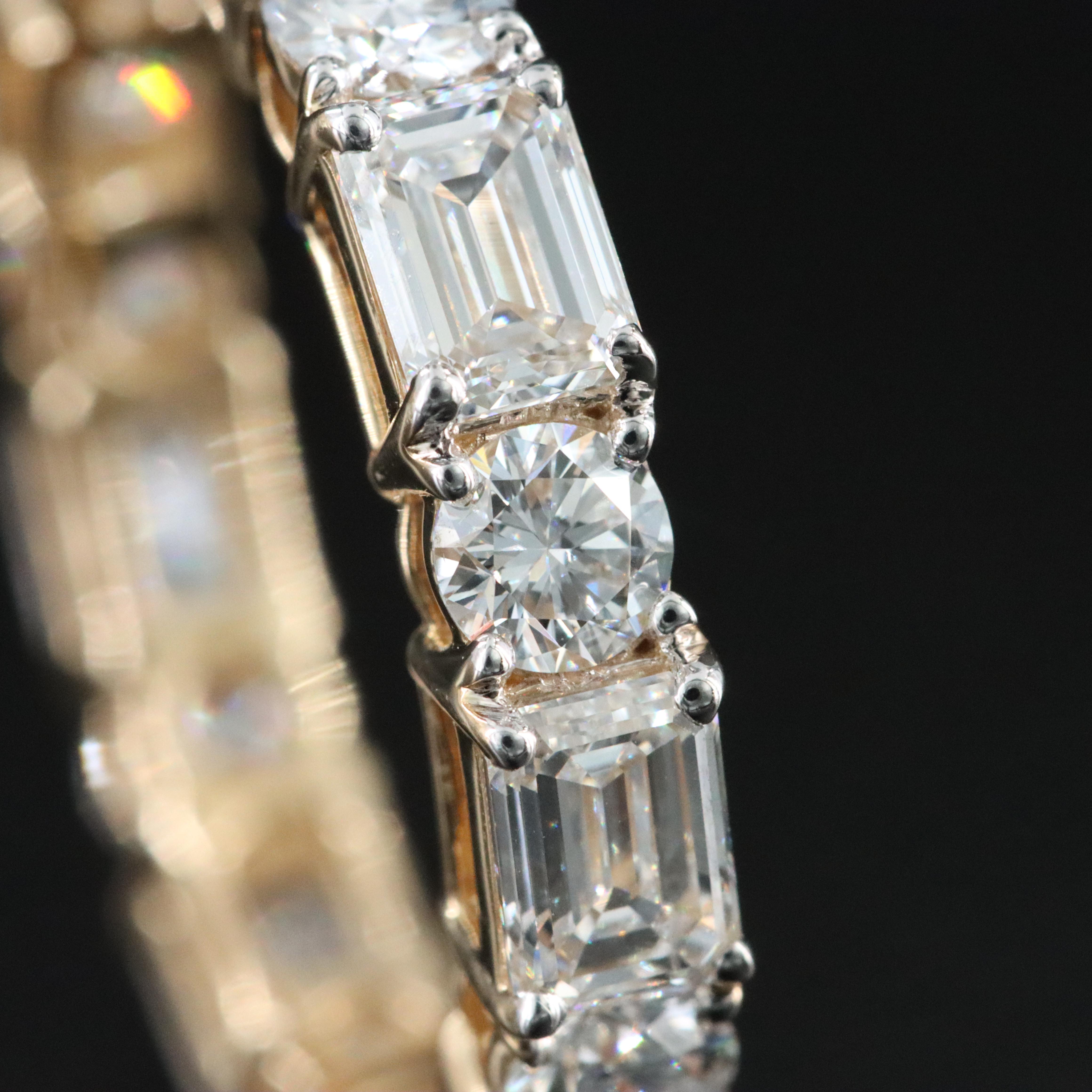 14K 7.70 CTW Lab Grown Diamond Eternity Band