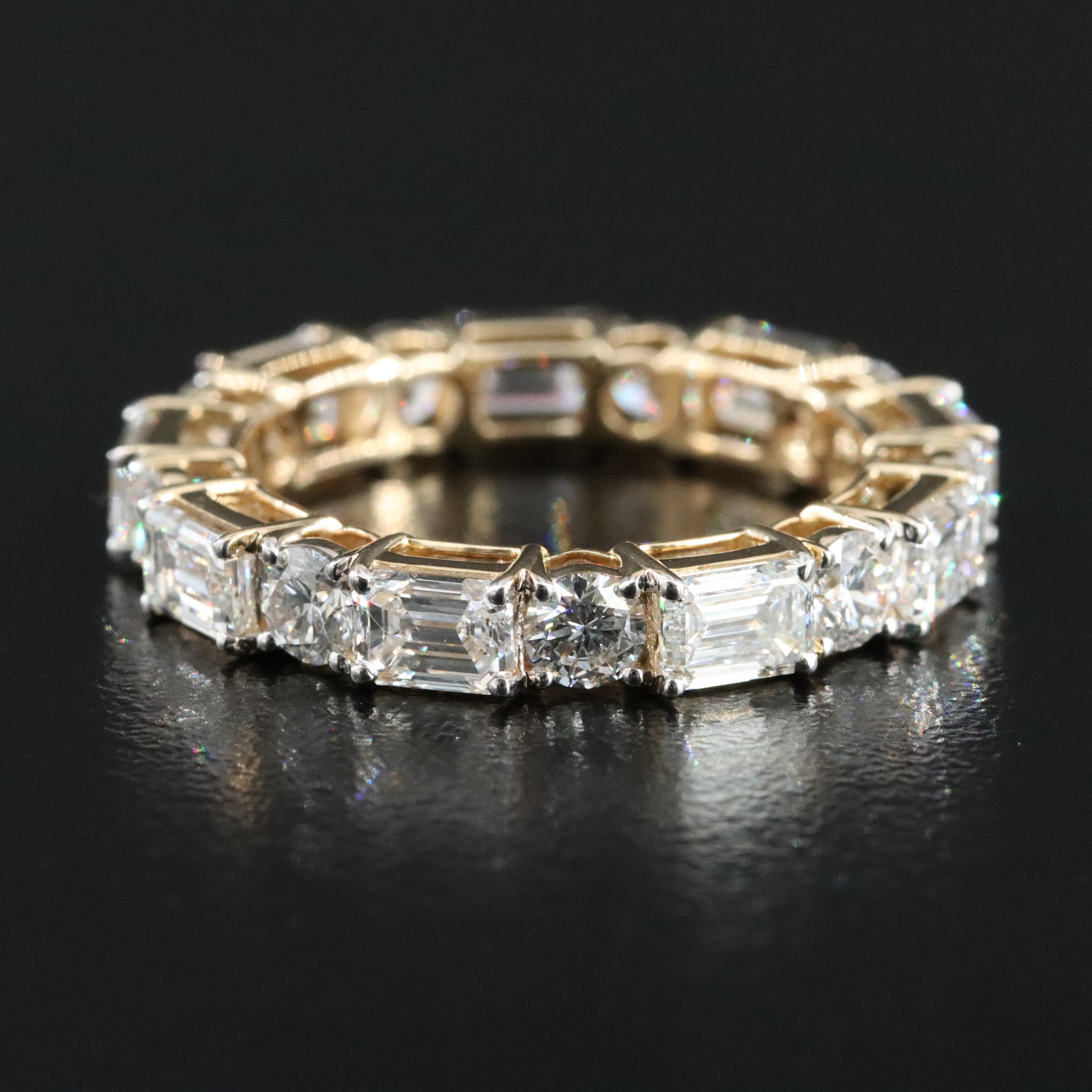 14K 7.70 CTW Lab Grown Diamond Eternity Band