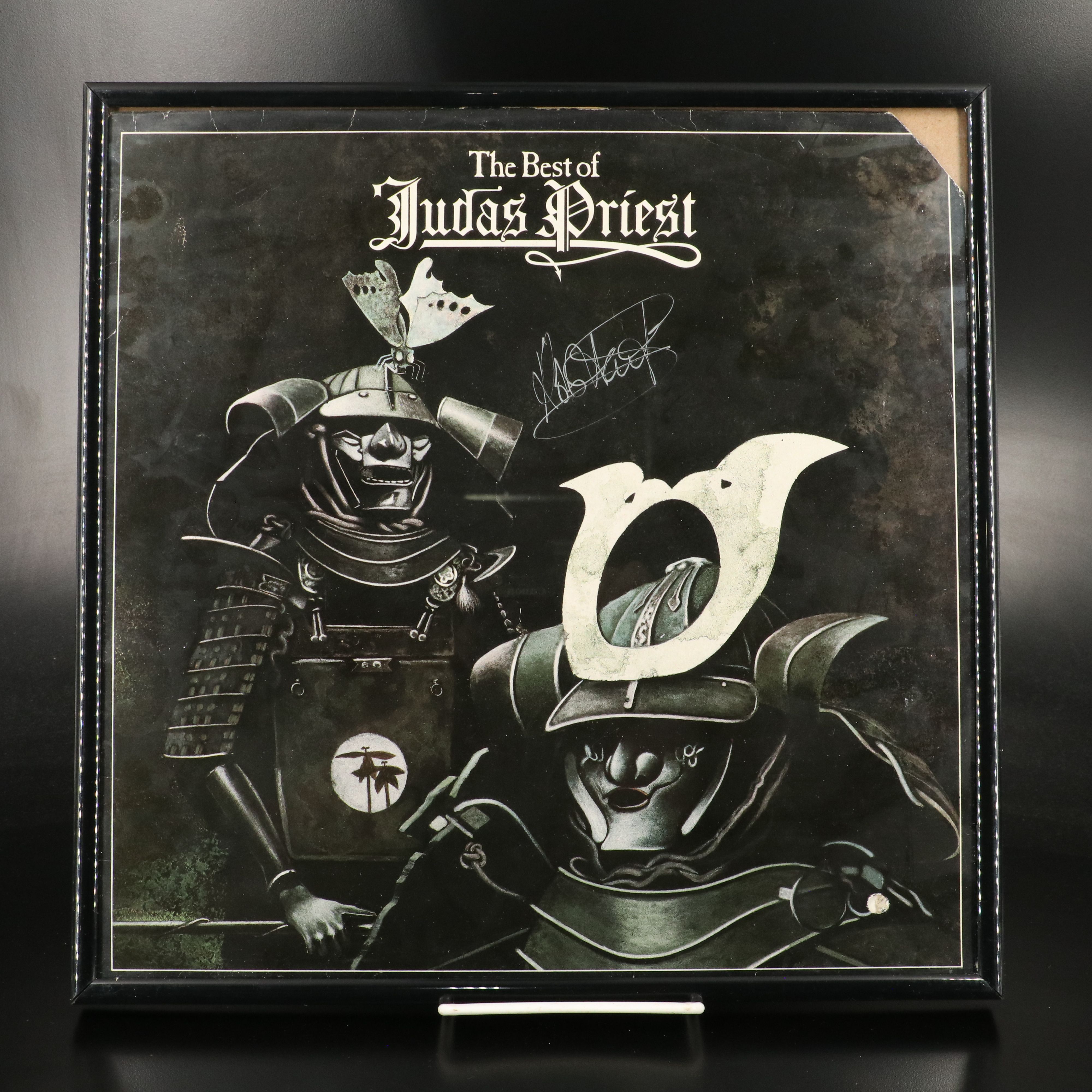 Rob Halford Signed The Best of Judas Priest Album Cover