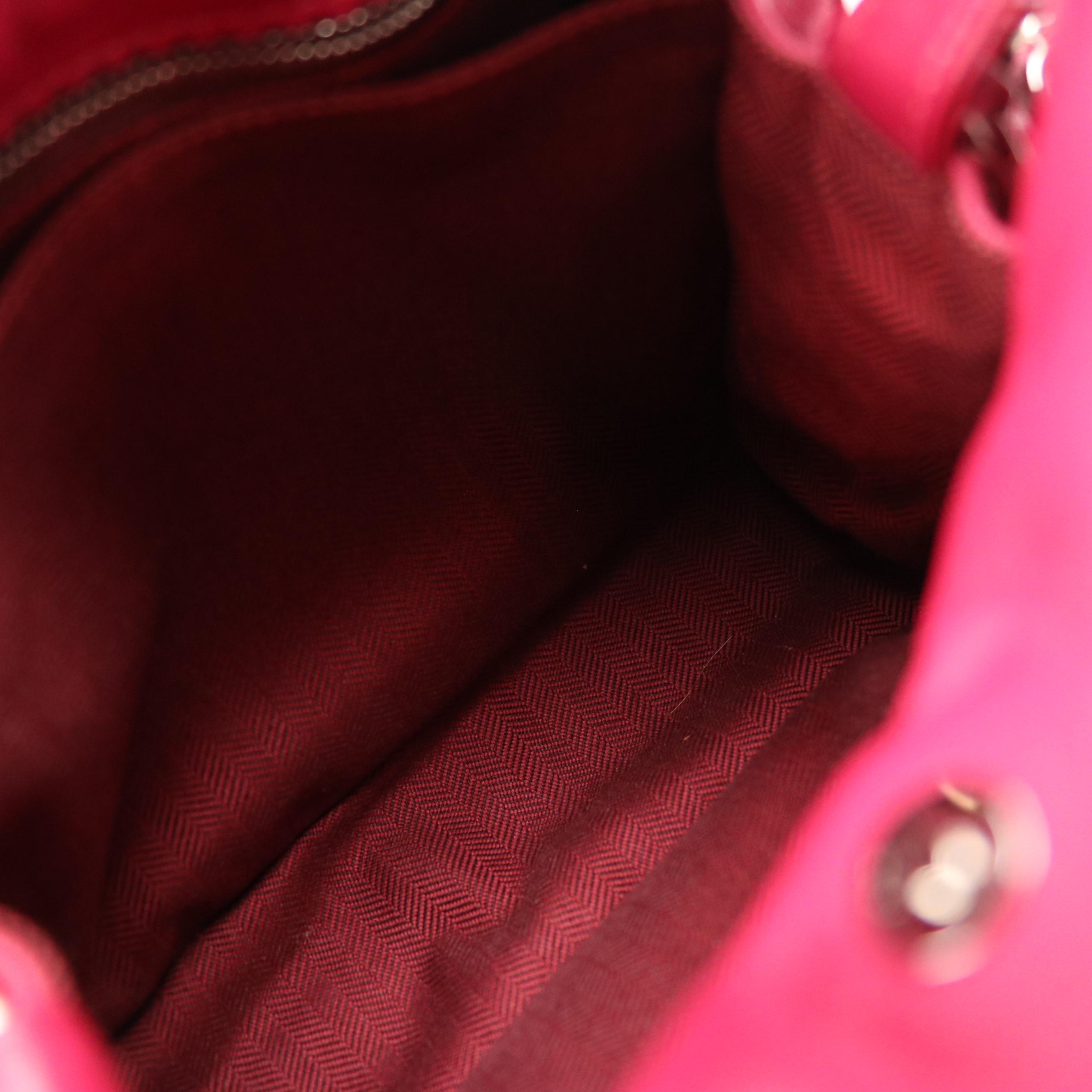 Loewe Flamenco Tassel Shoulder Bag in Fuchsia Lambskin Leather