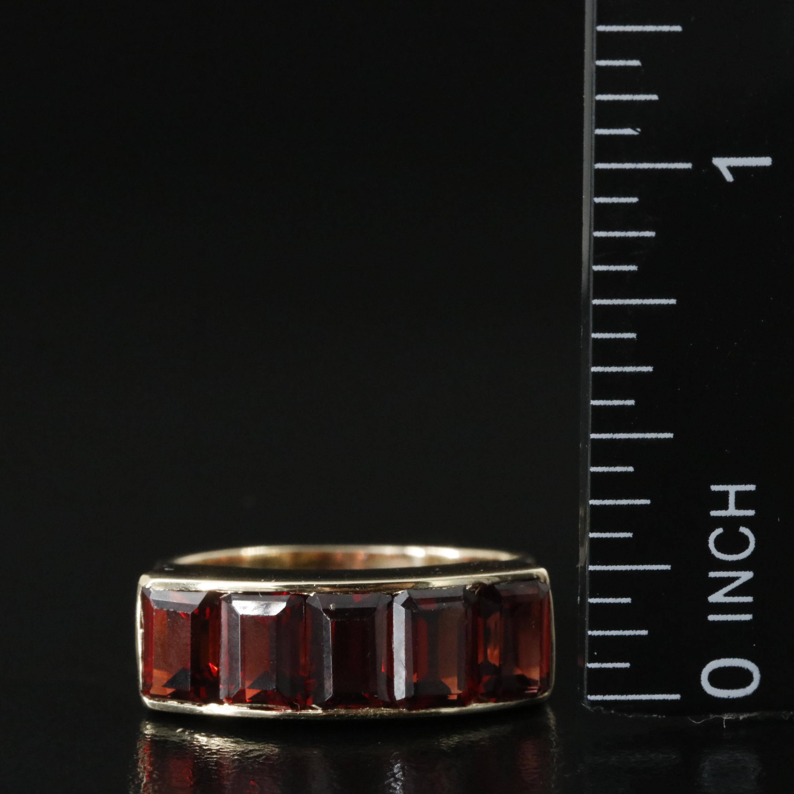 14K Garnet Ring