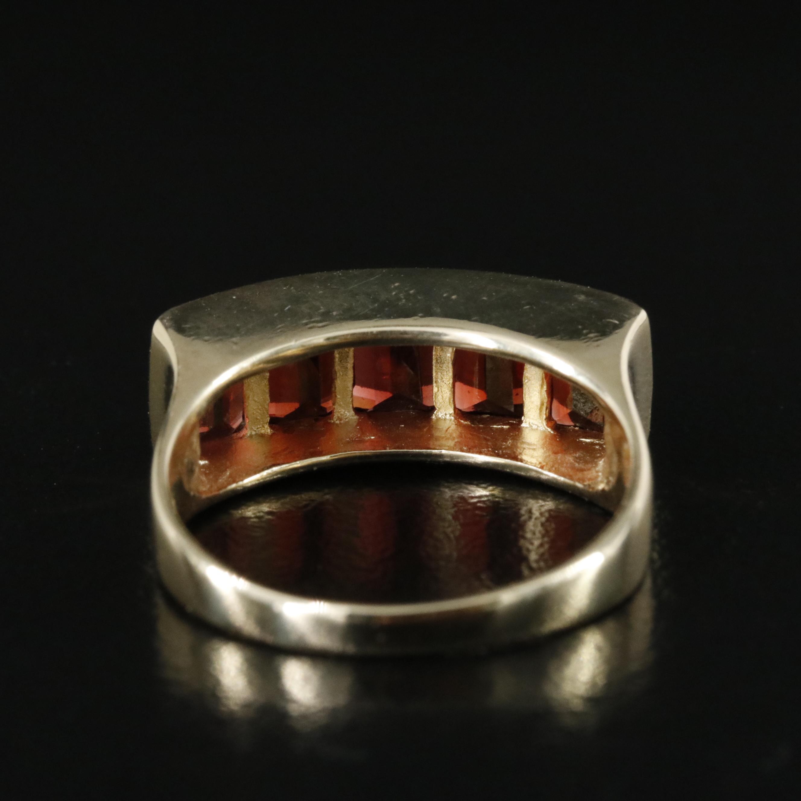 14K Garnet Ring