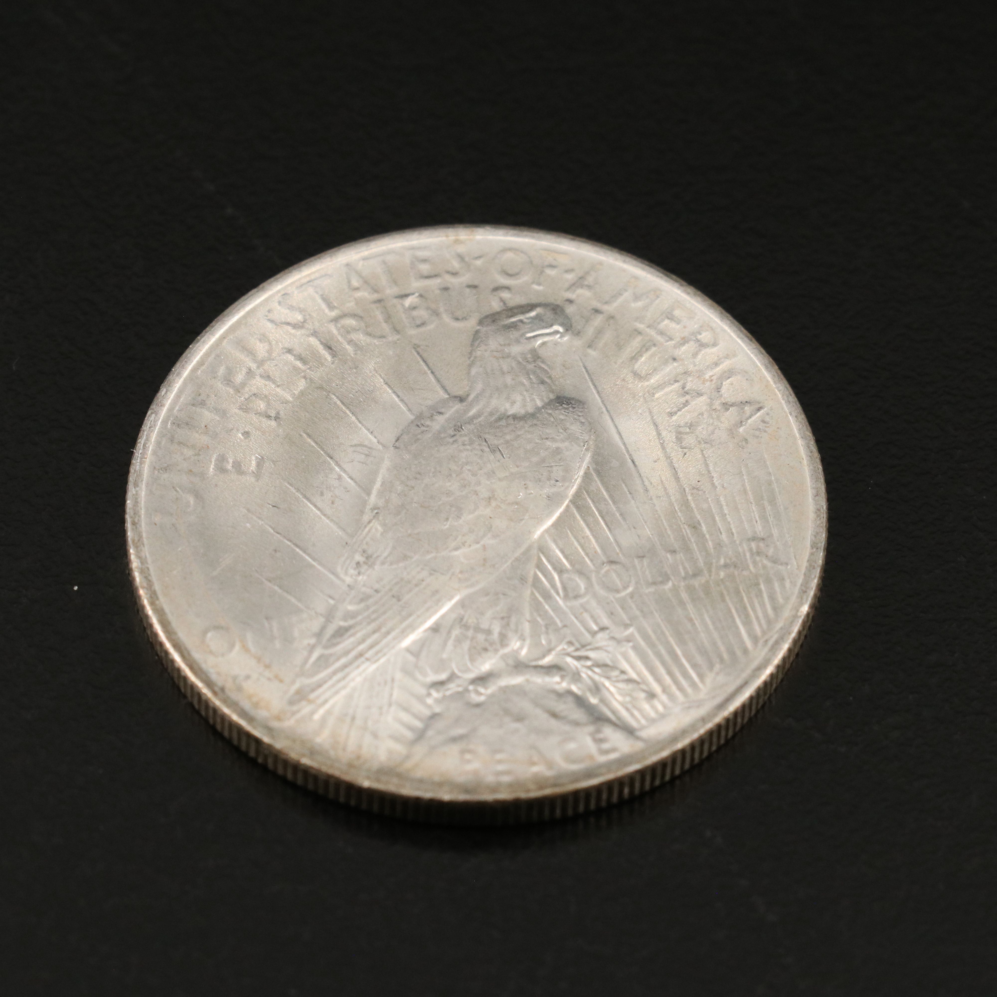 Two U.S. Morgan and Peace Silver Dollars