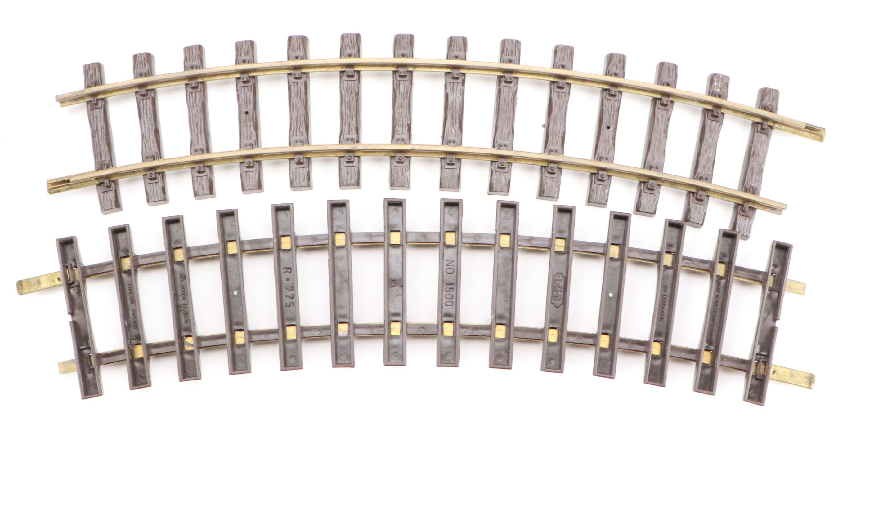 Vintage Lehmann-Gross-Bahn Assorted Track Pieces and Train Car