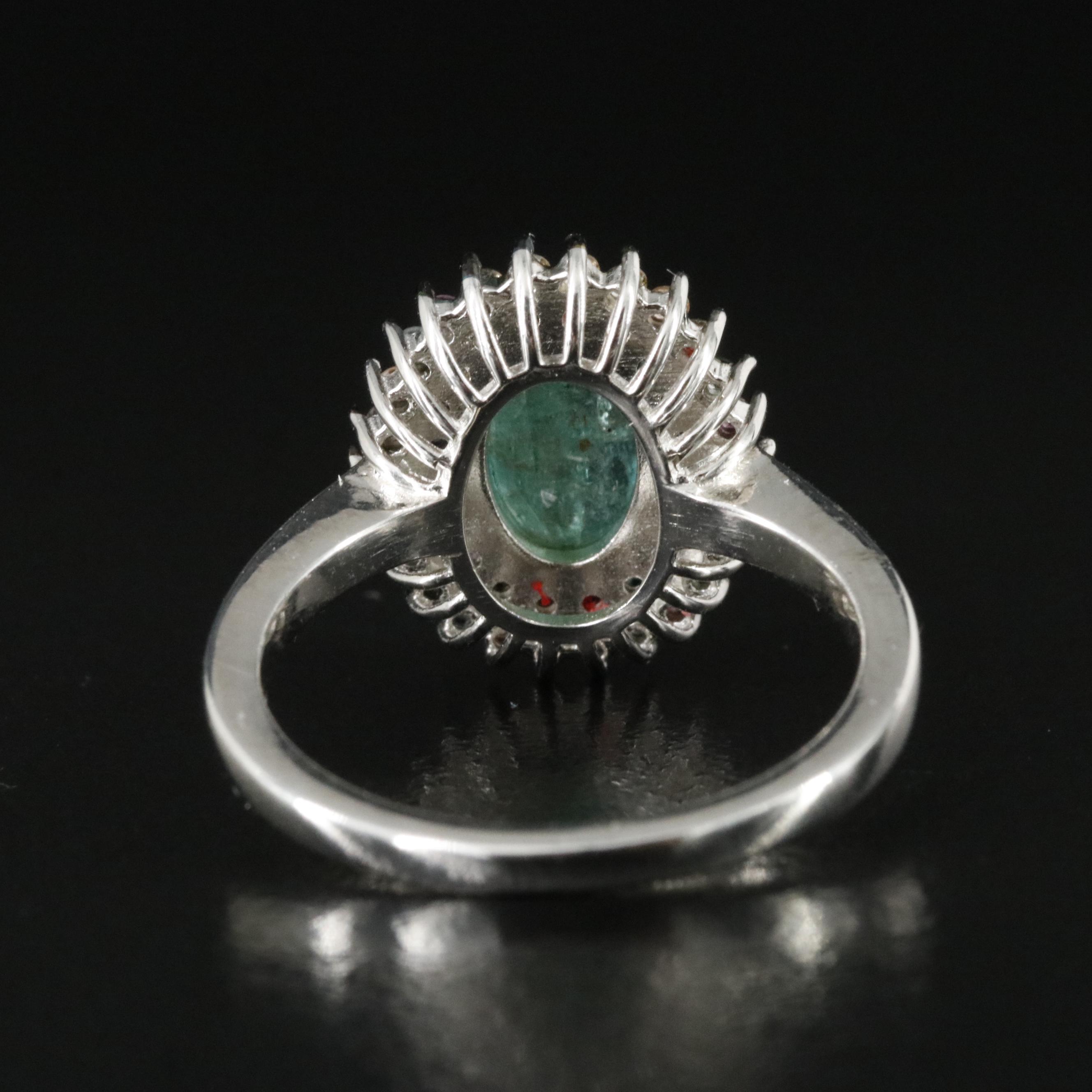 Sterling Emerald and Sapphire Rings