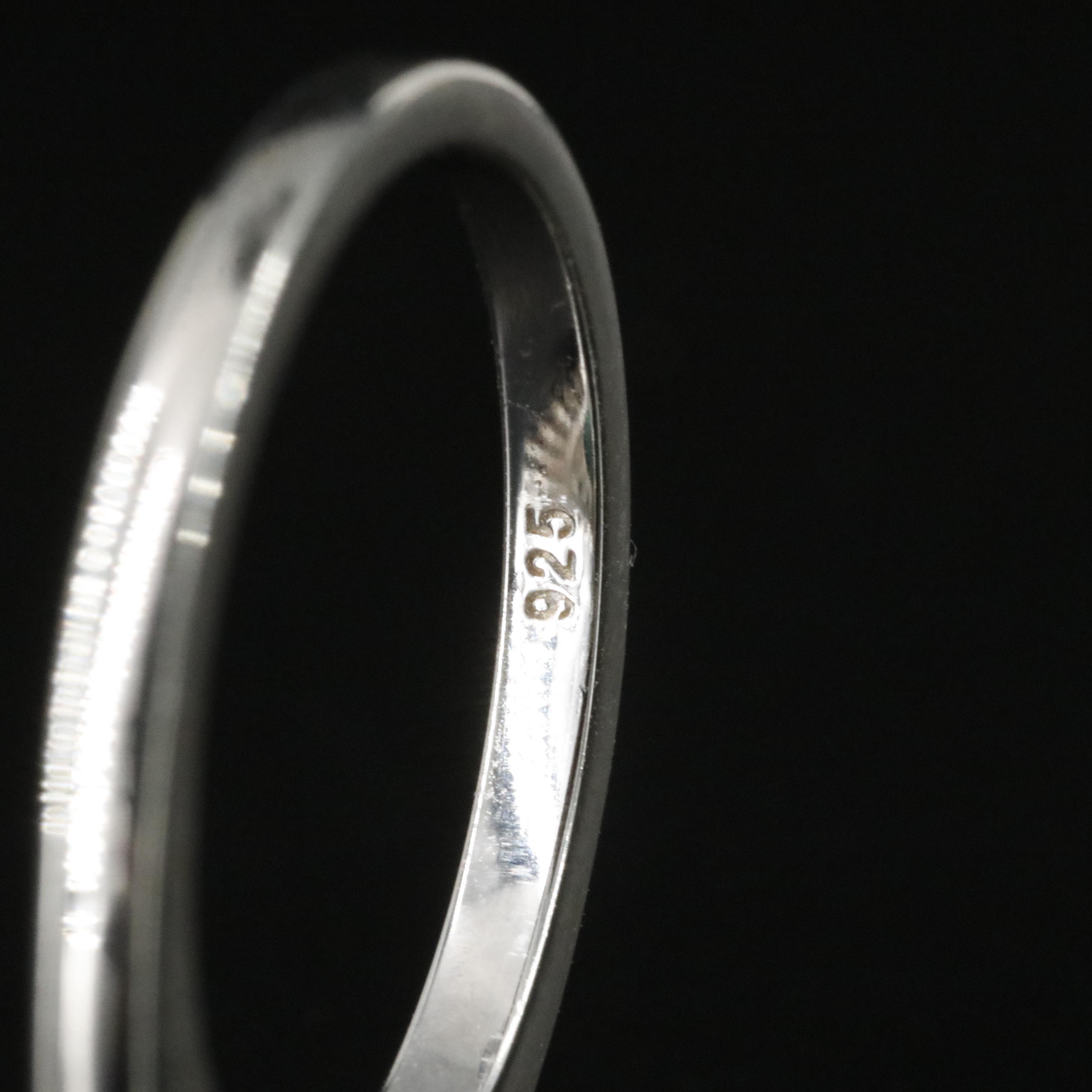 Sterling Emerald and Sapphire Rings