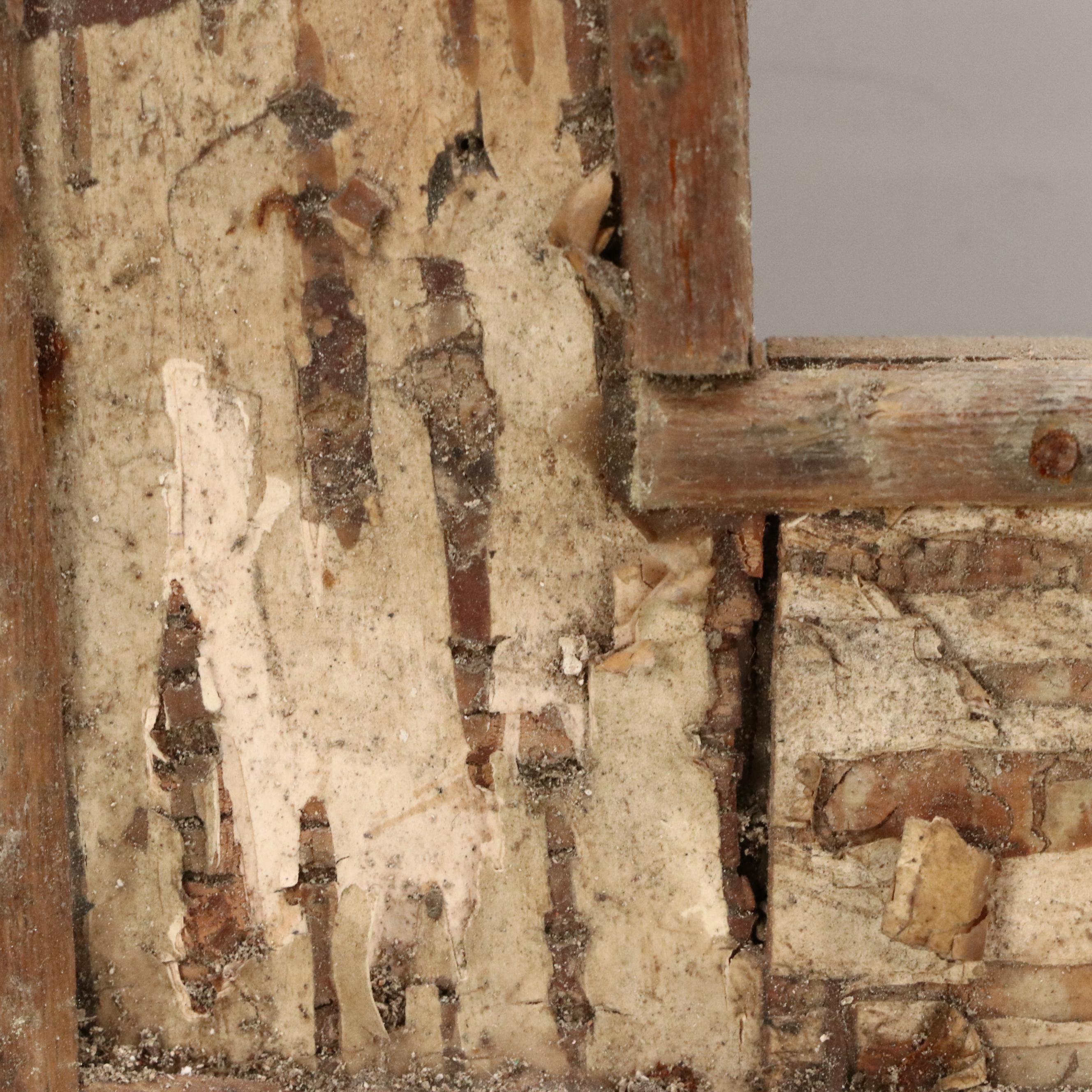 Robert Beaven Handmade Folk Art Found Organic Materials Frame, 20th Century