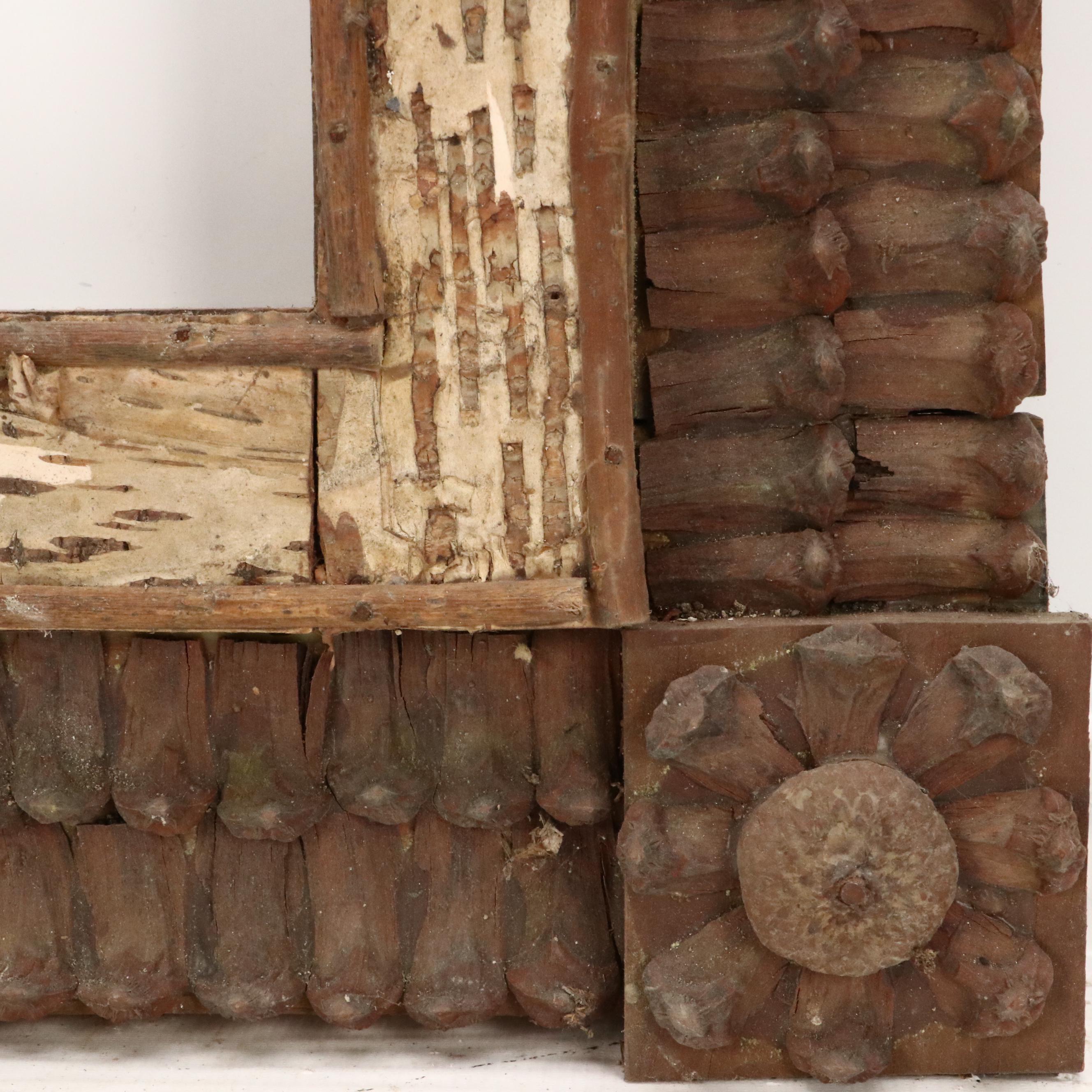 Robert Beaven Handmade Folk Art Found Organic Materials Frame, 20th Century