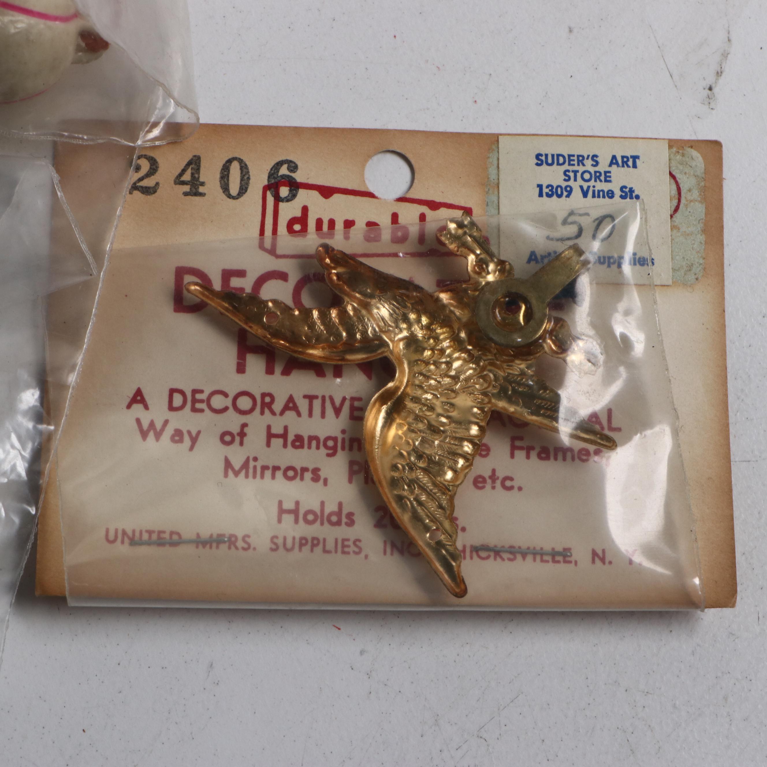 Eagle Decorative Hangers, Assorted English Flags and More, Early to Mid-20th C.