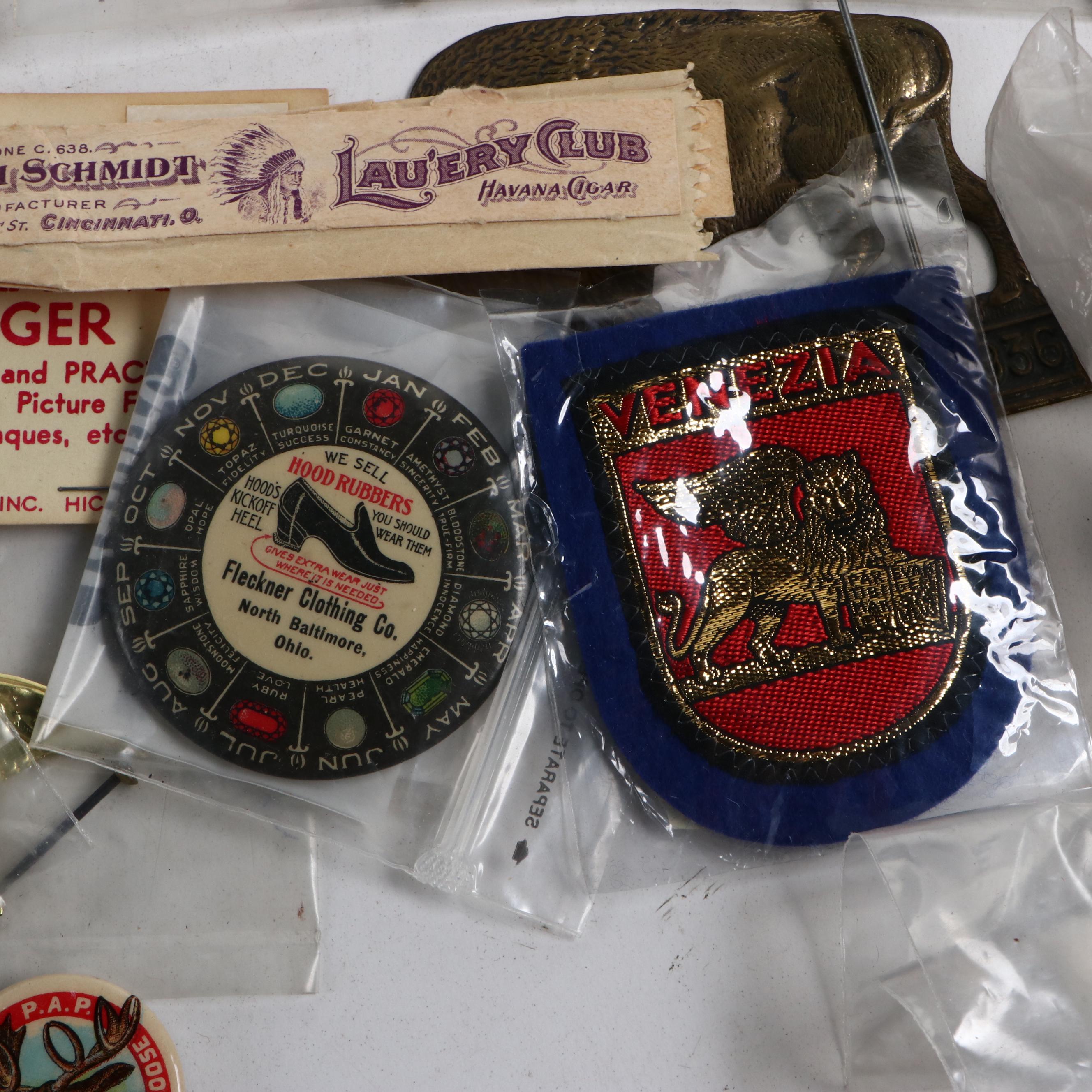 Eagle Decorative Hangers, Assorted English Flags and More, Early to Mid-20th C.