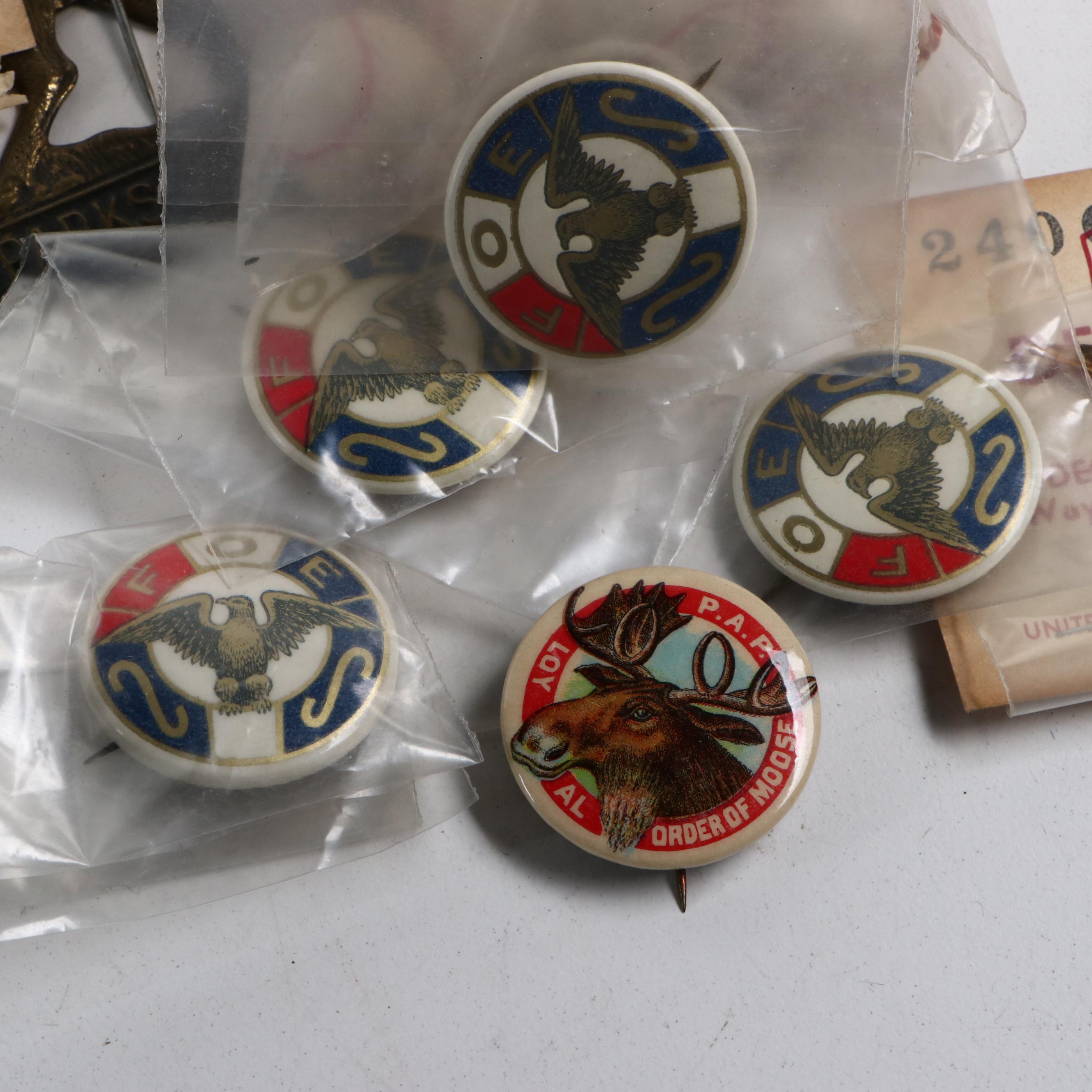 Eagle Decorative Hangers, Assorted English Flags and More, Early to Mid-20th C.