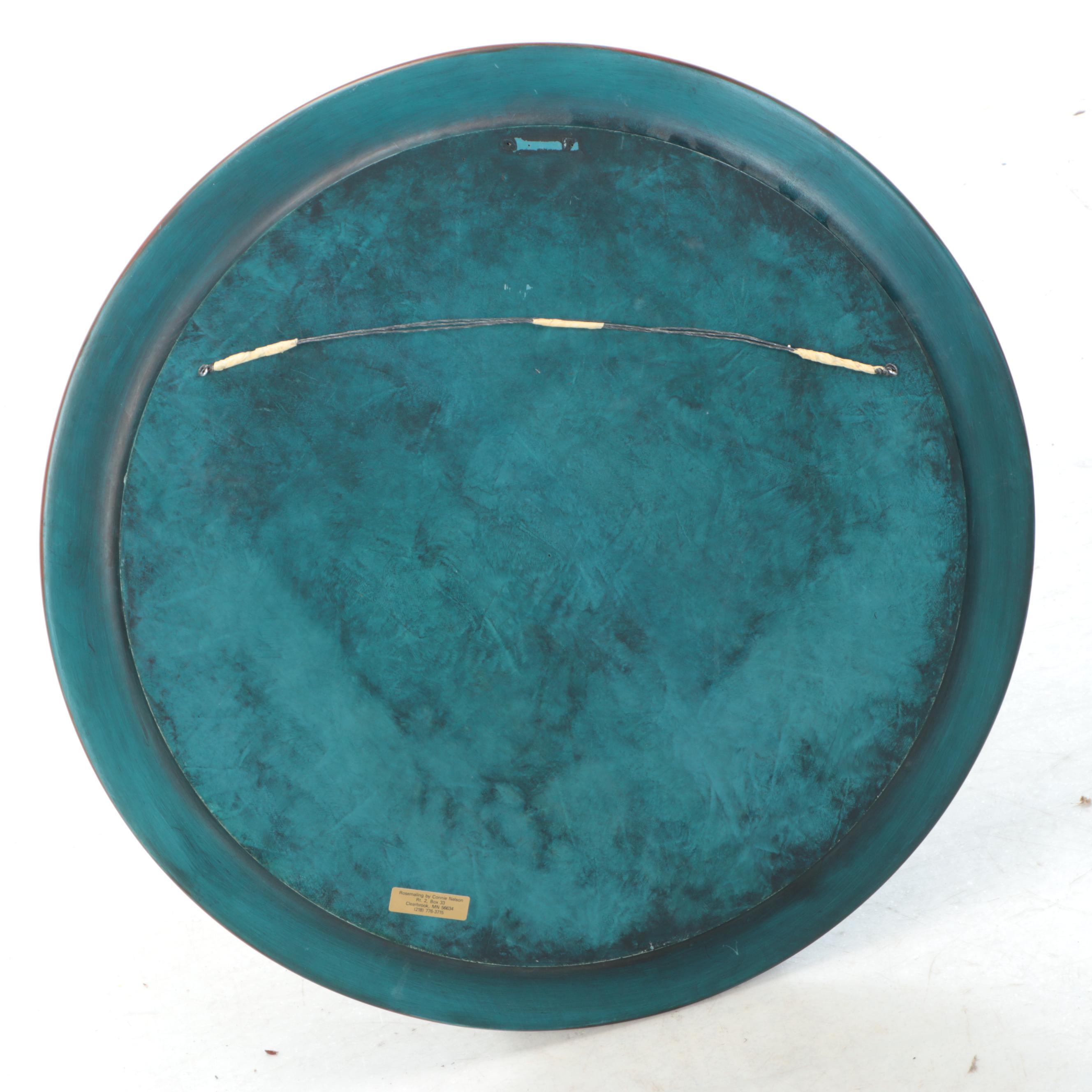 Rosemaling Hand-Painted Wooden Wall Art