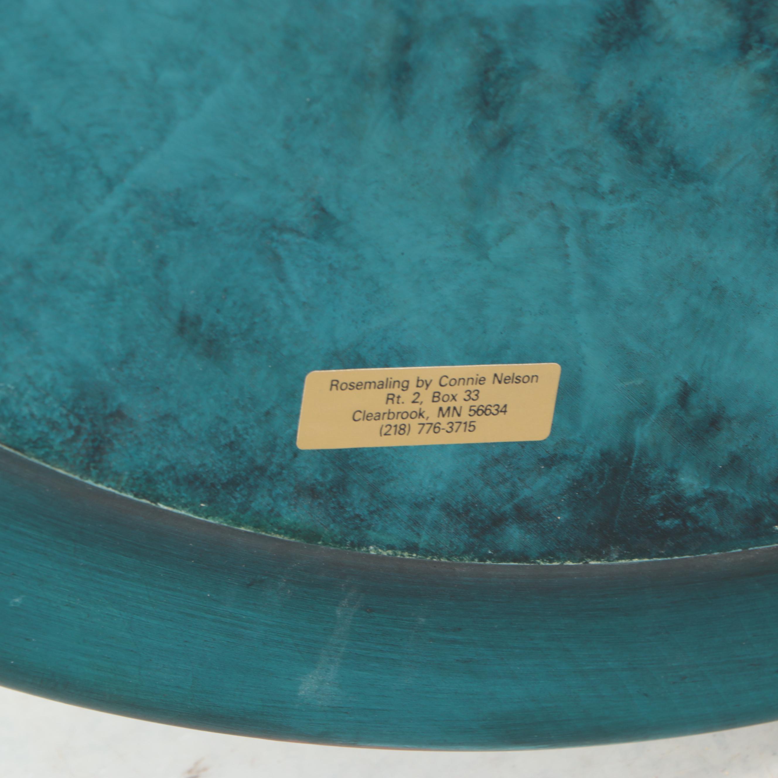 Rosemaling Hand-Painted Wooden Wall Art