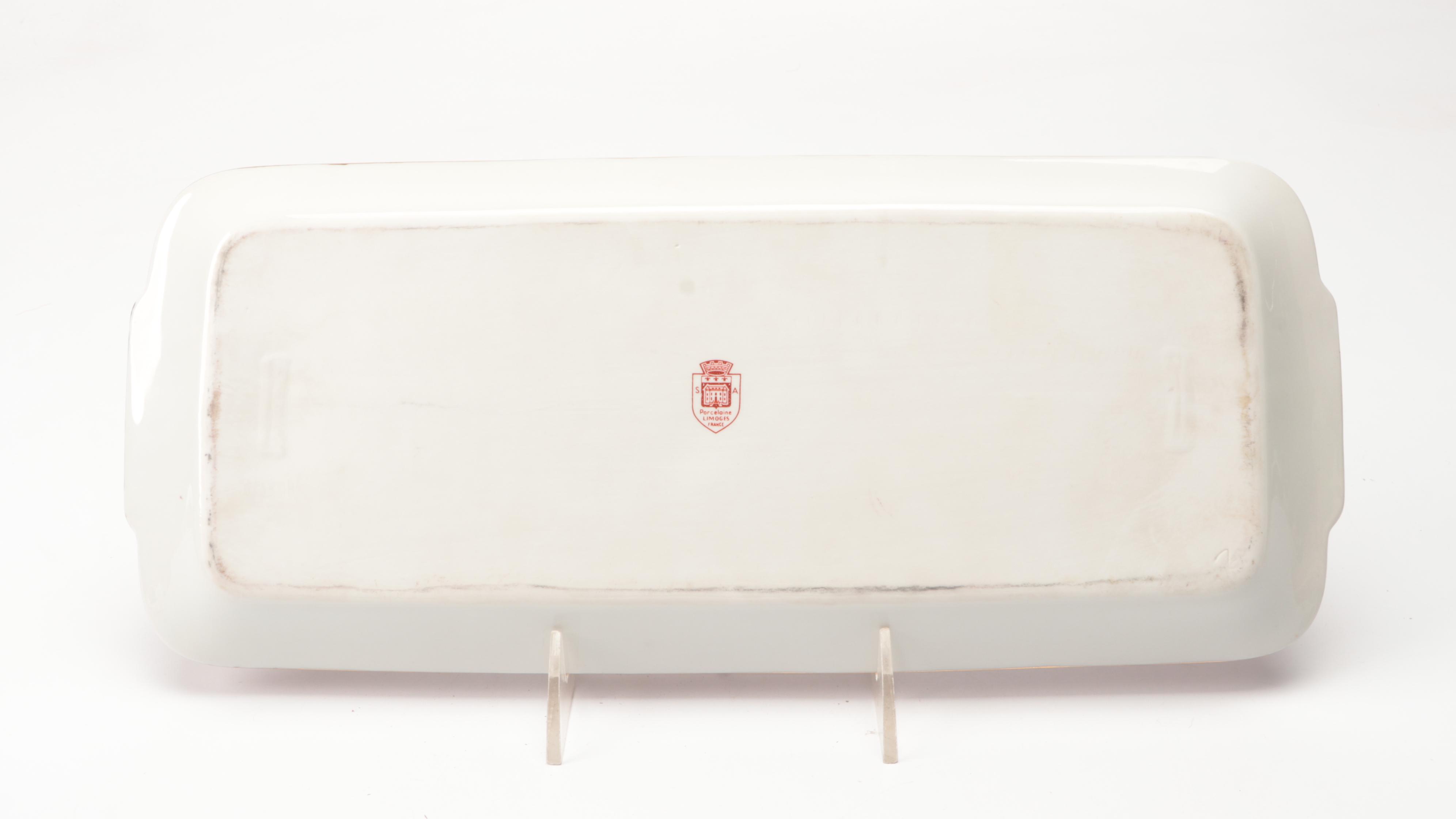 European Floral Porcelain Plates and Vases with Other Table Accessories