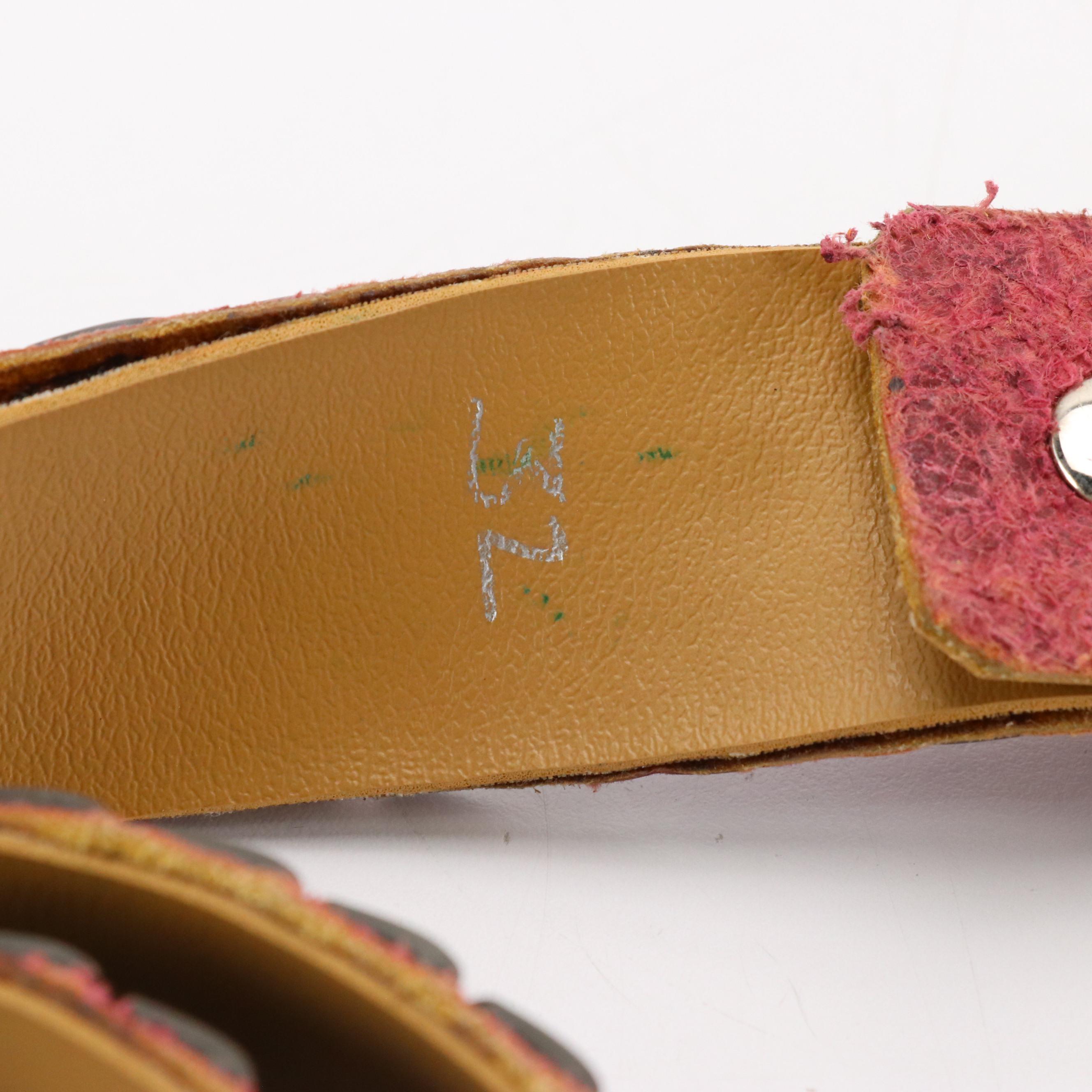 Kippys Western Belt in Pink Crystal Embellished Leather