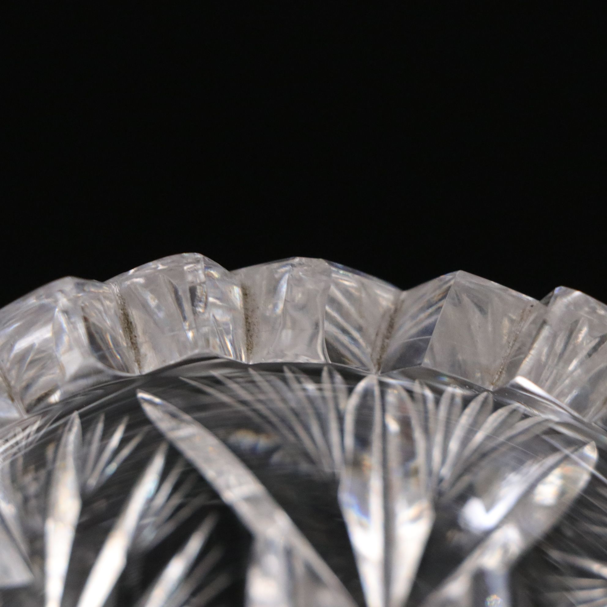 American Brilliant Crystal Compote, Vases & Bowl