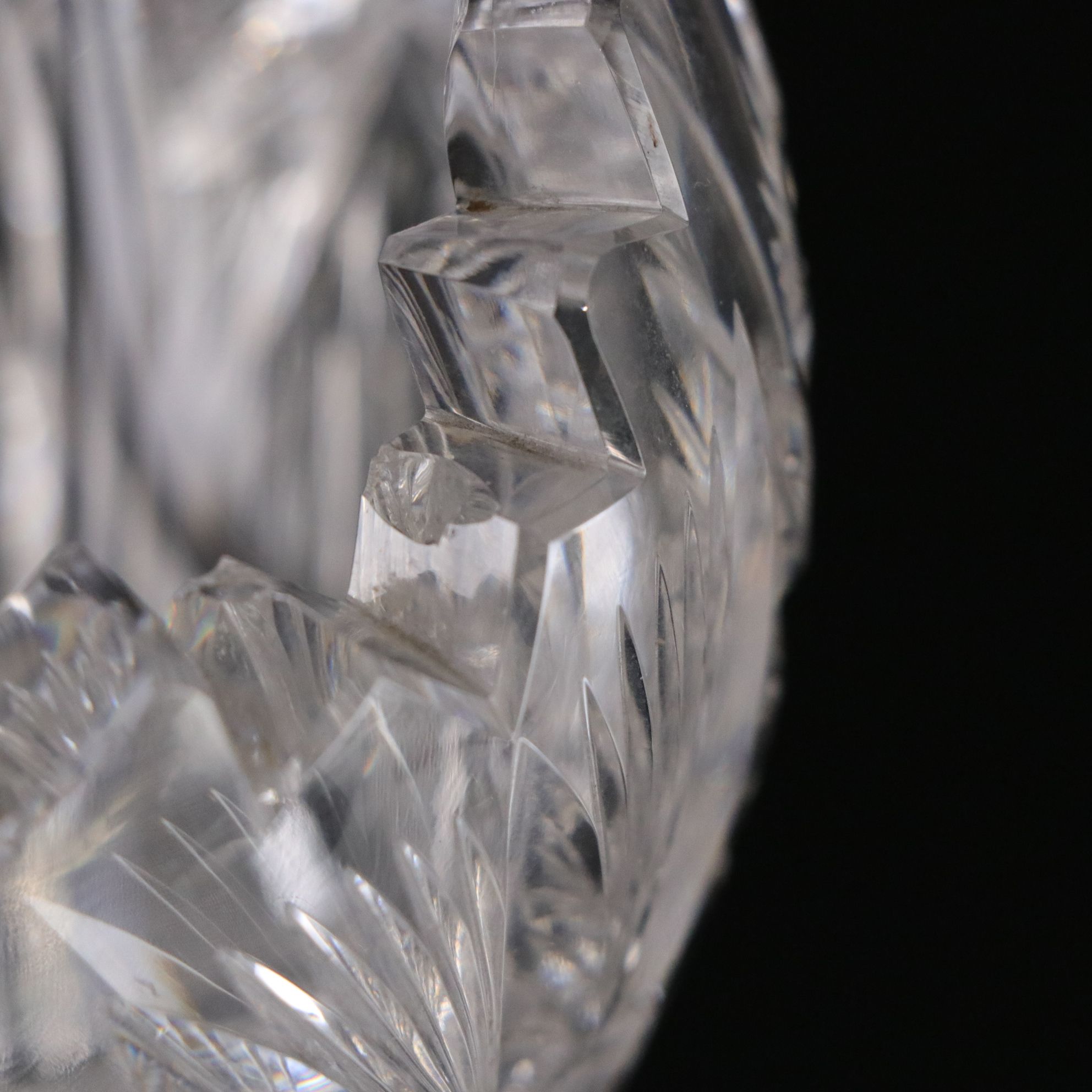 American Brilliant Crystal Compote, Vases & Bowl