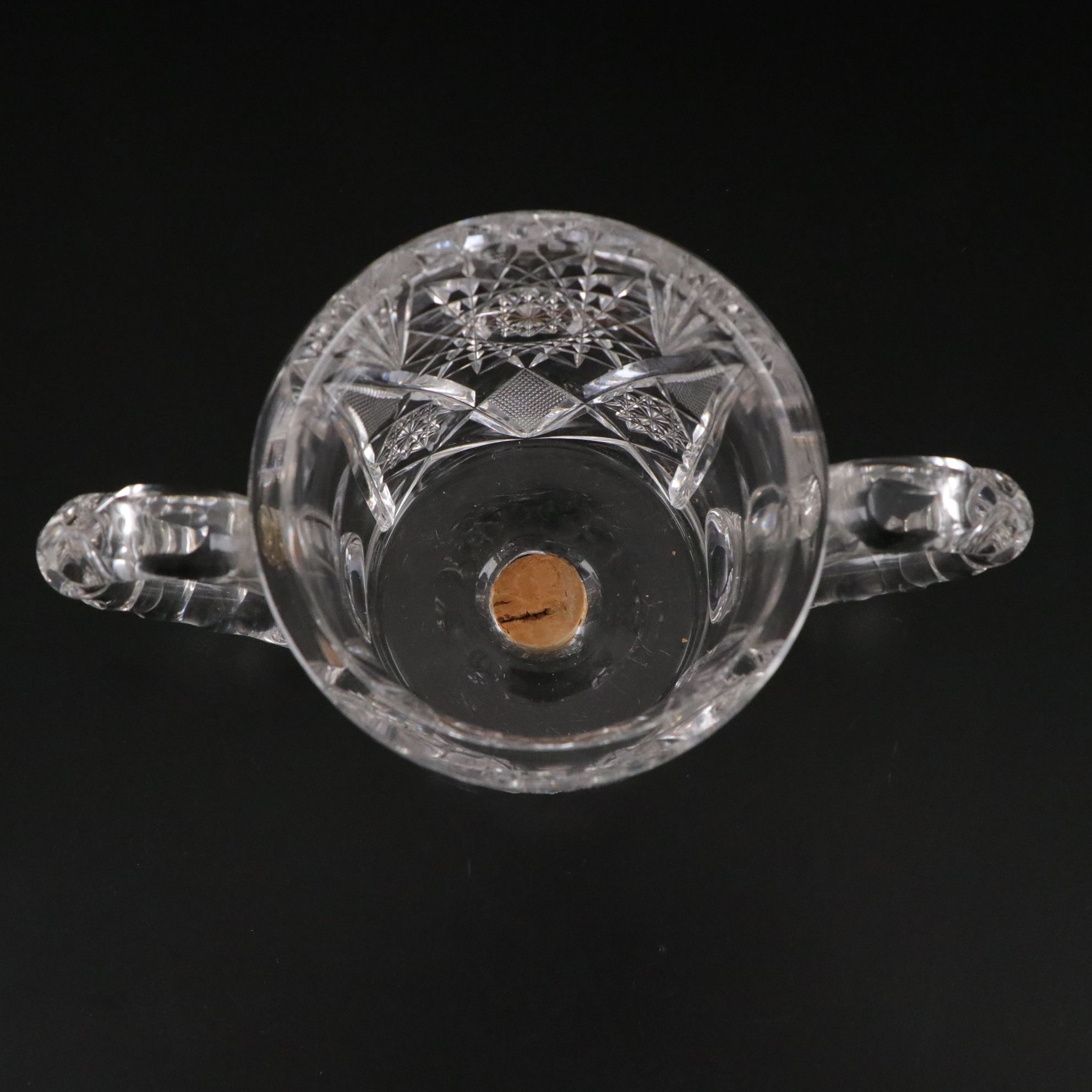 American Brilliant Crystal Compote, Vases & Bowl