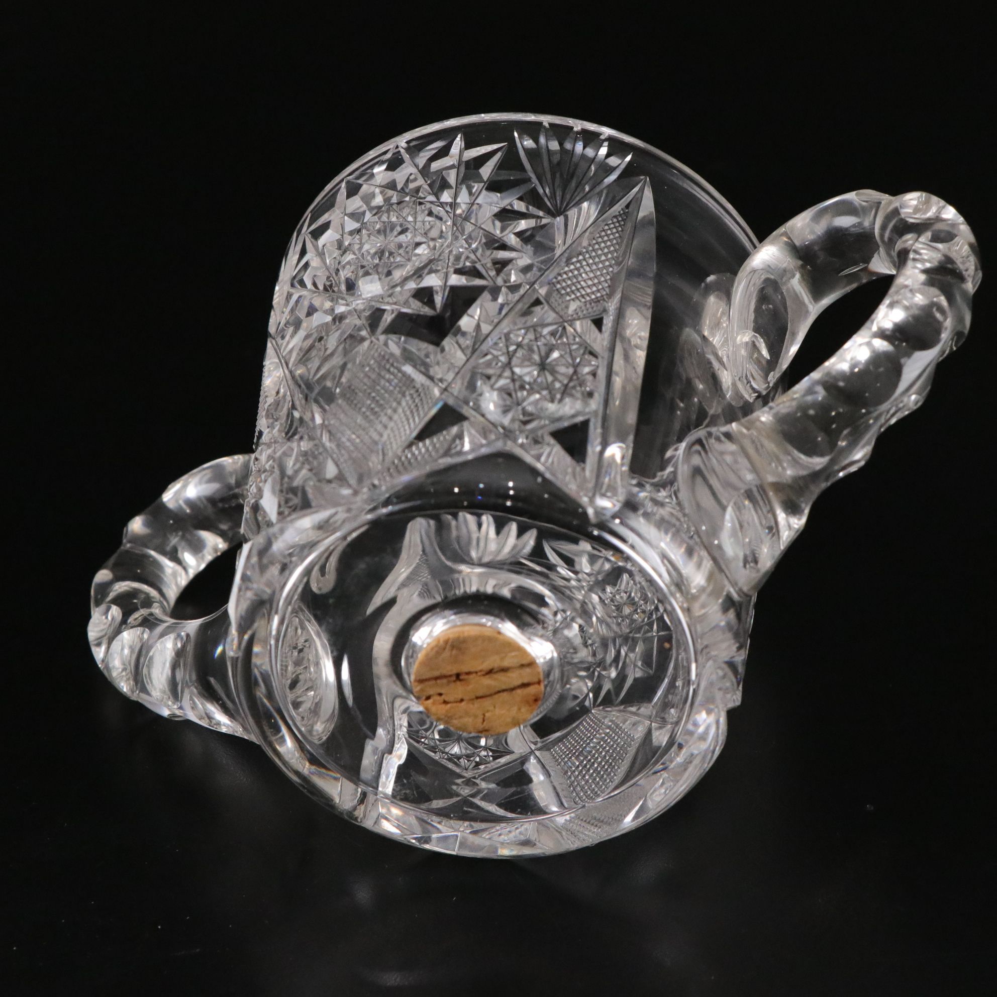 American Brilliant Crystal Compote, Vases & Bowl