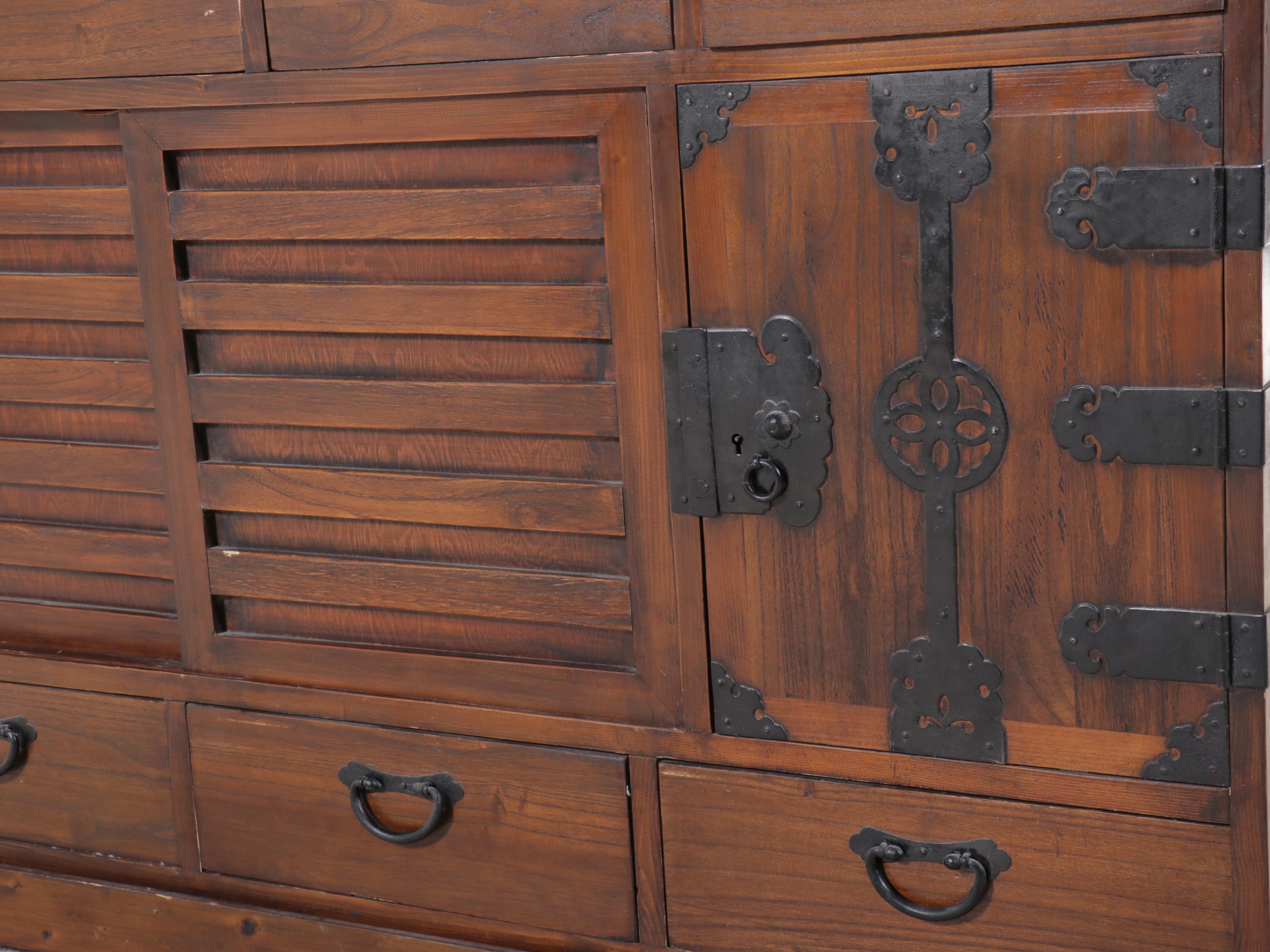 Japanese Tansu Step Cabinet, Late 20th/Early 21st Century
