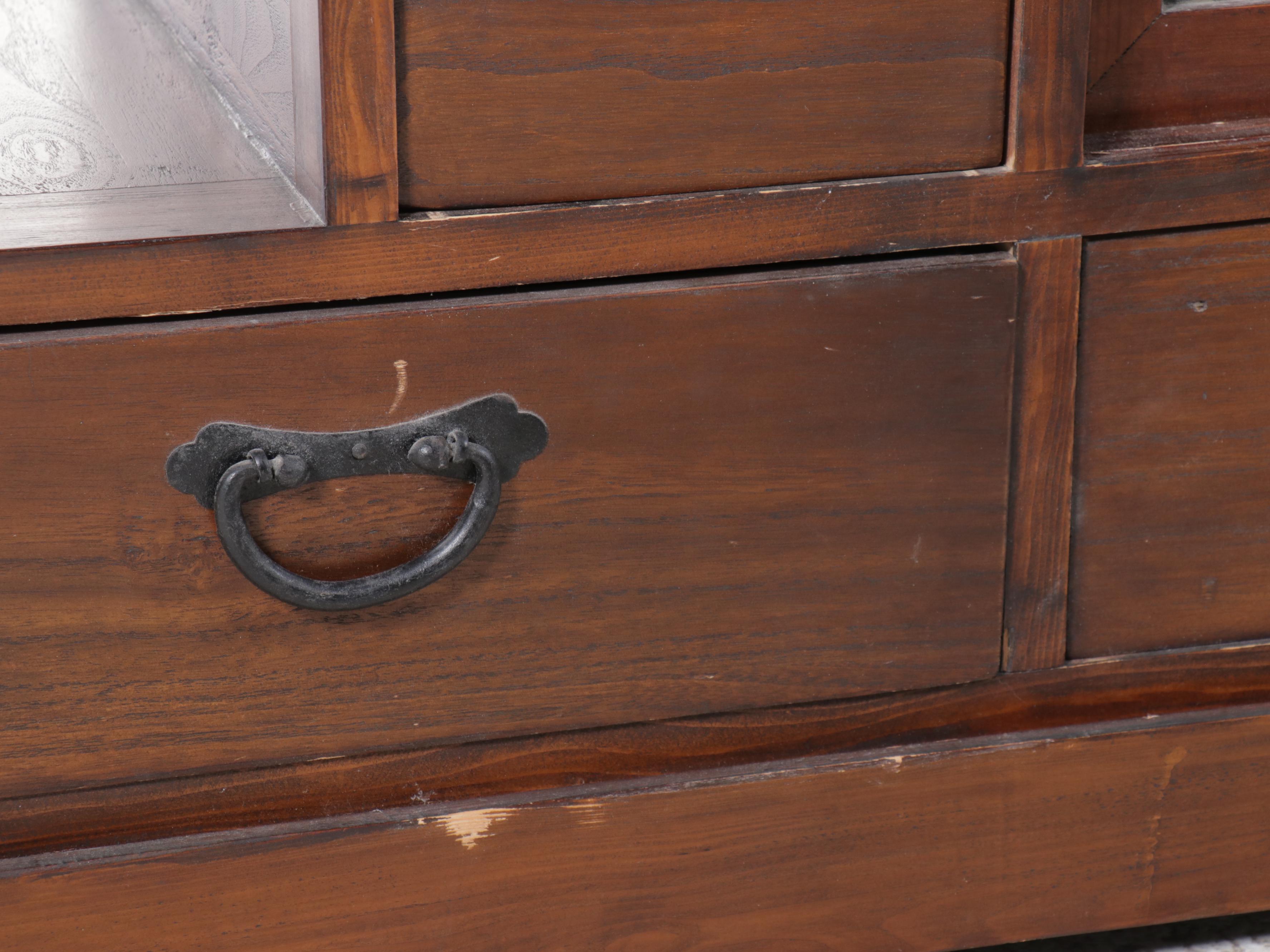 Japanese Tansu Step Cabinet, Late 20th/Early 21st Century